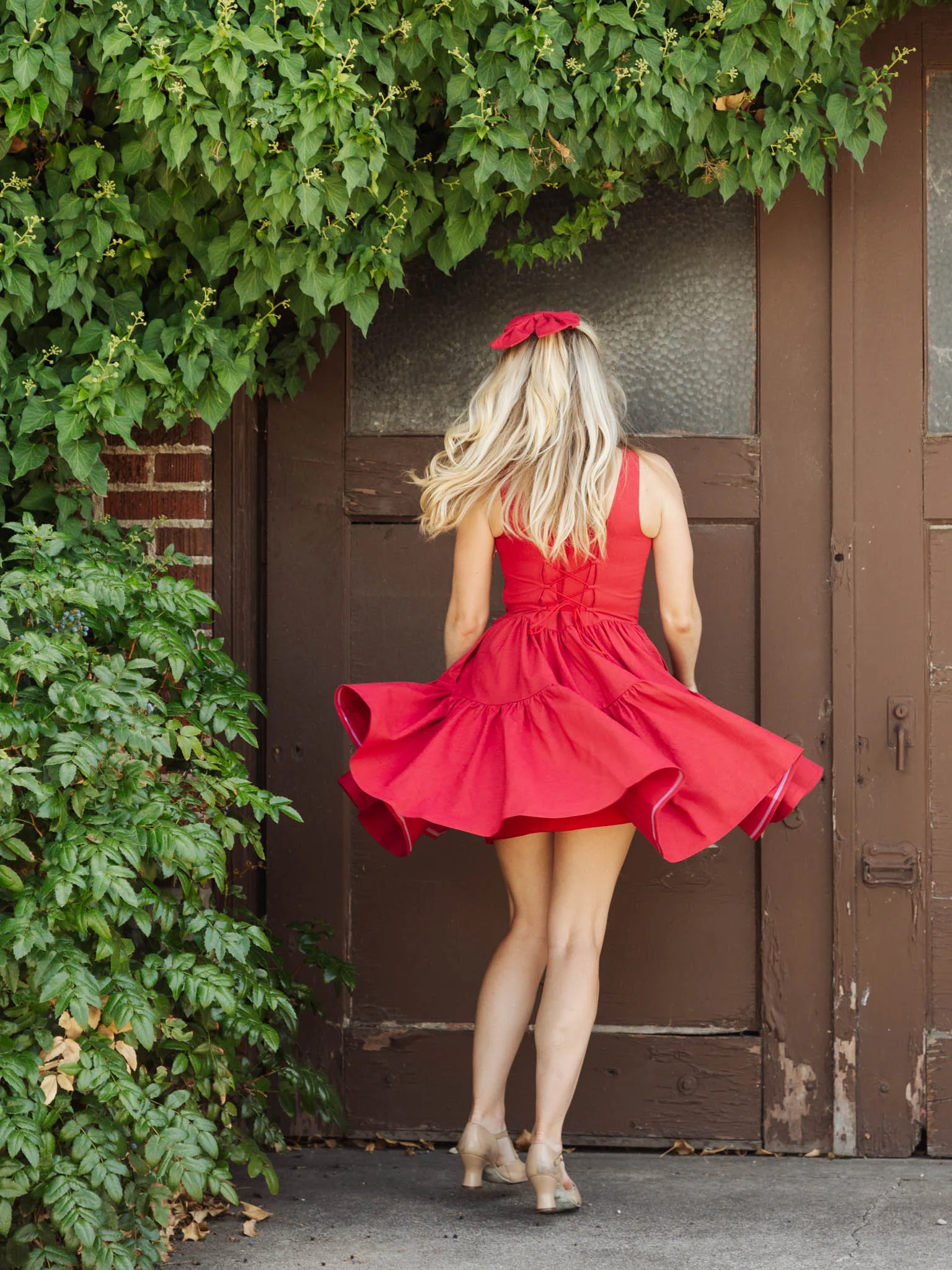 Journey dress in Poppy Red - XNAUWBI