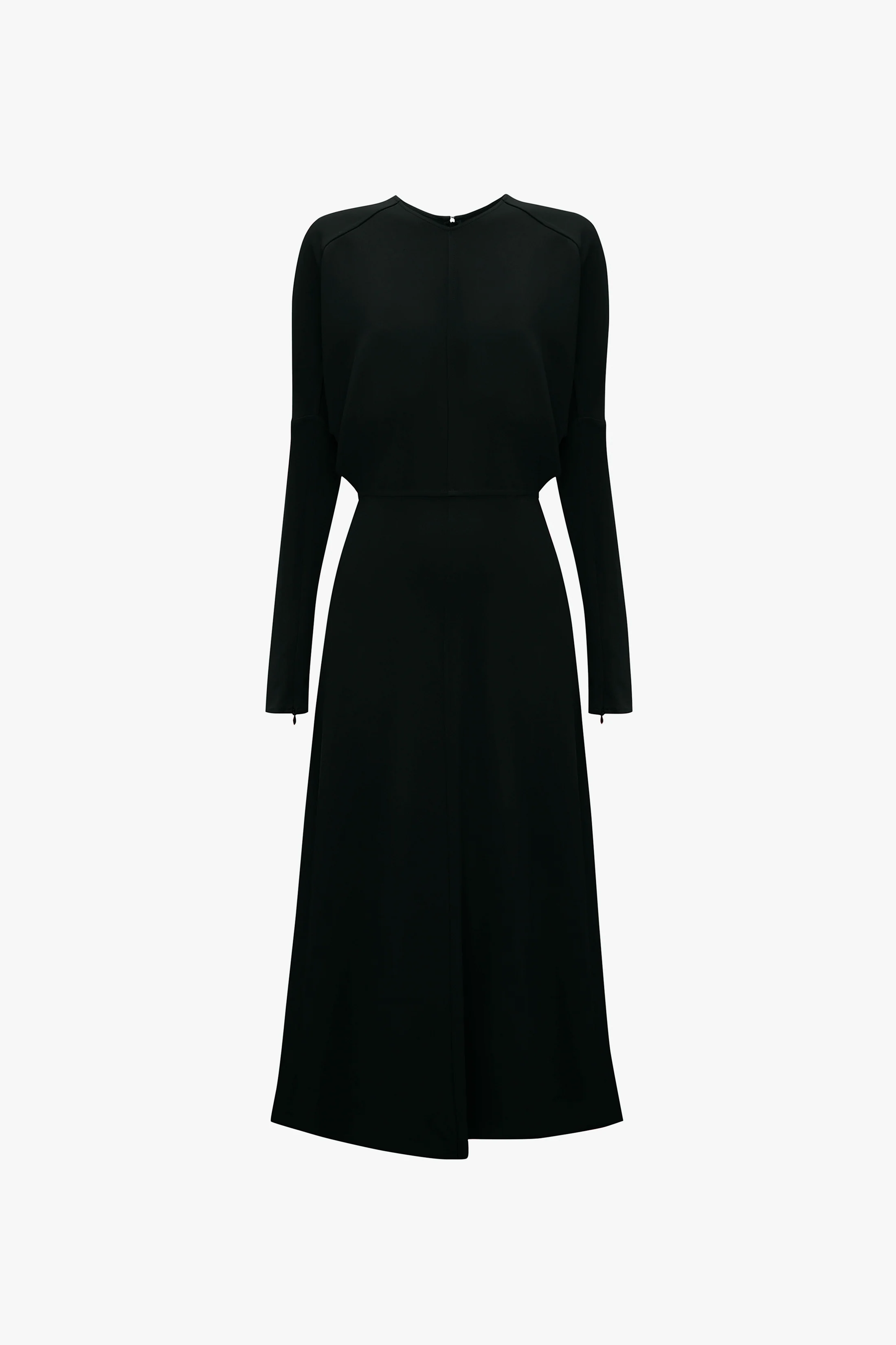 Dolman Midi Dress in Black - XNAUWBI