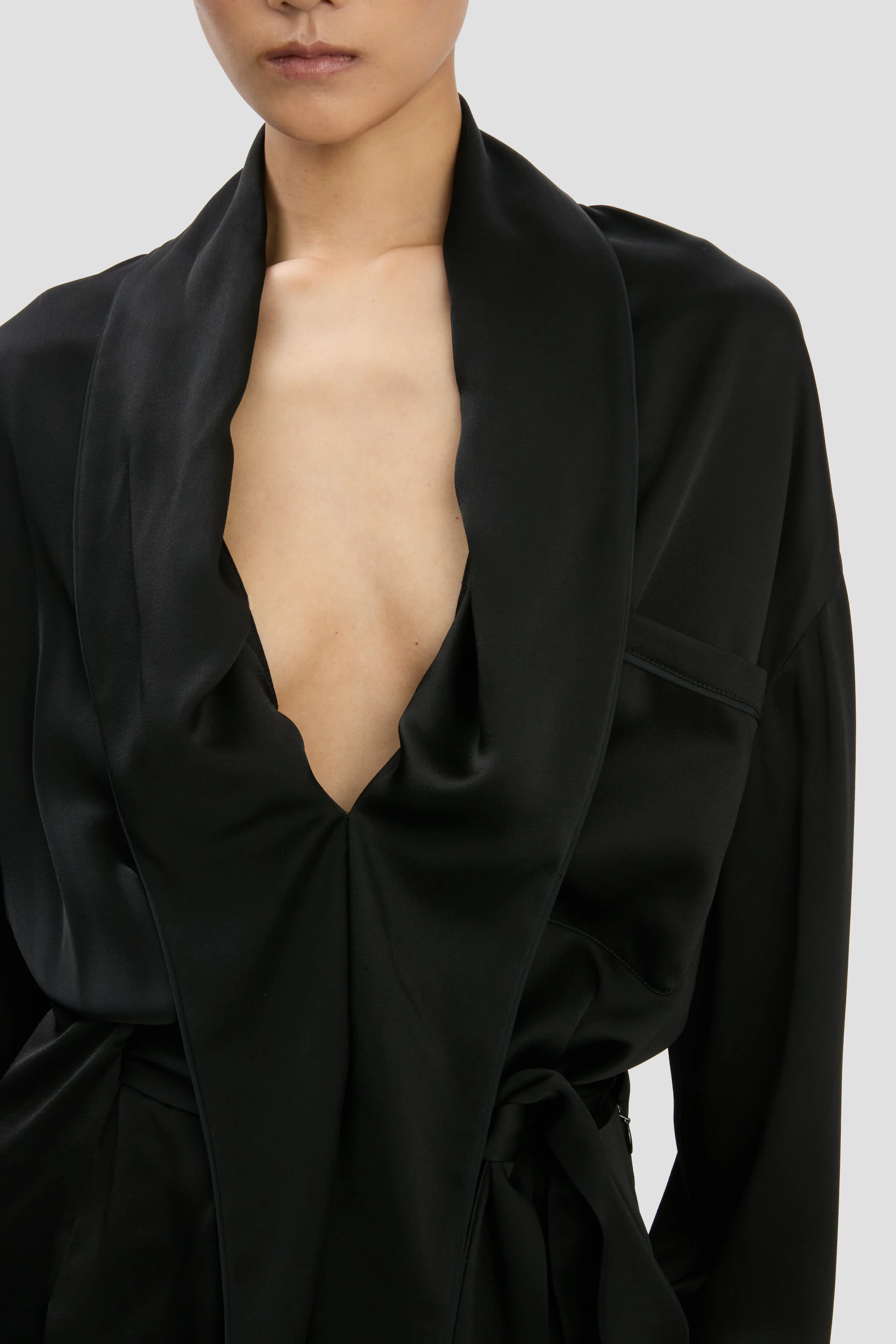 Wrap Mini Dress In Black - XNAUWBI