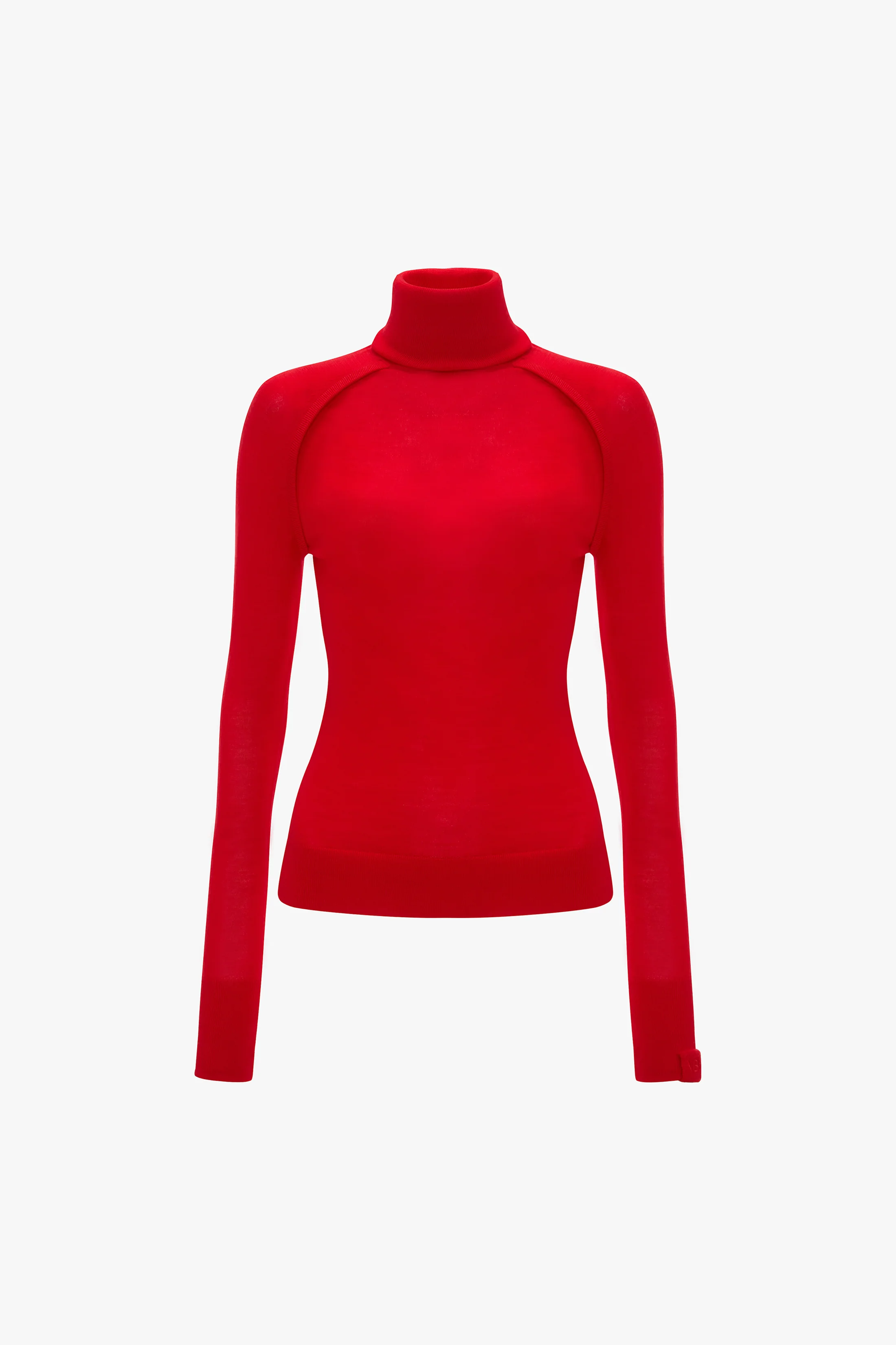 High Neck Jumper In Dark Bright Rose - XNAUWBI