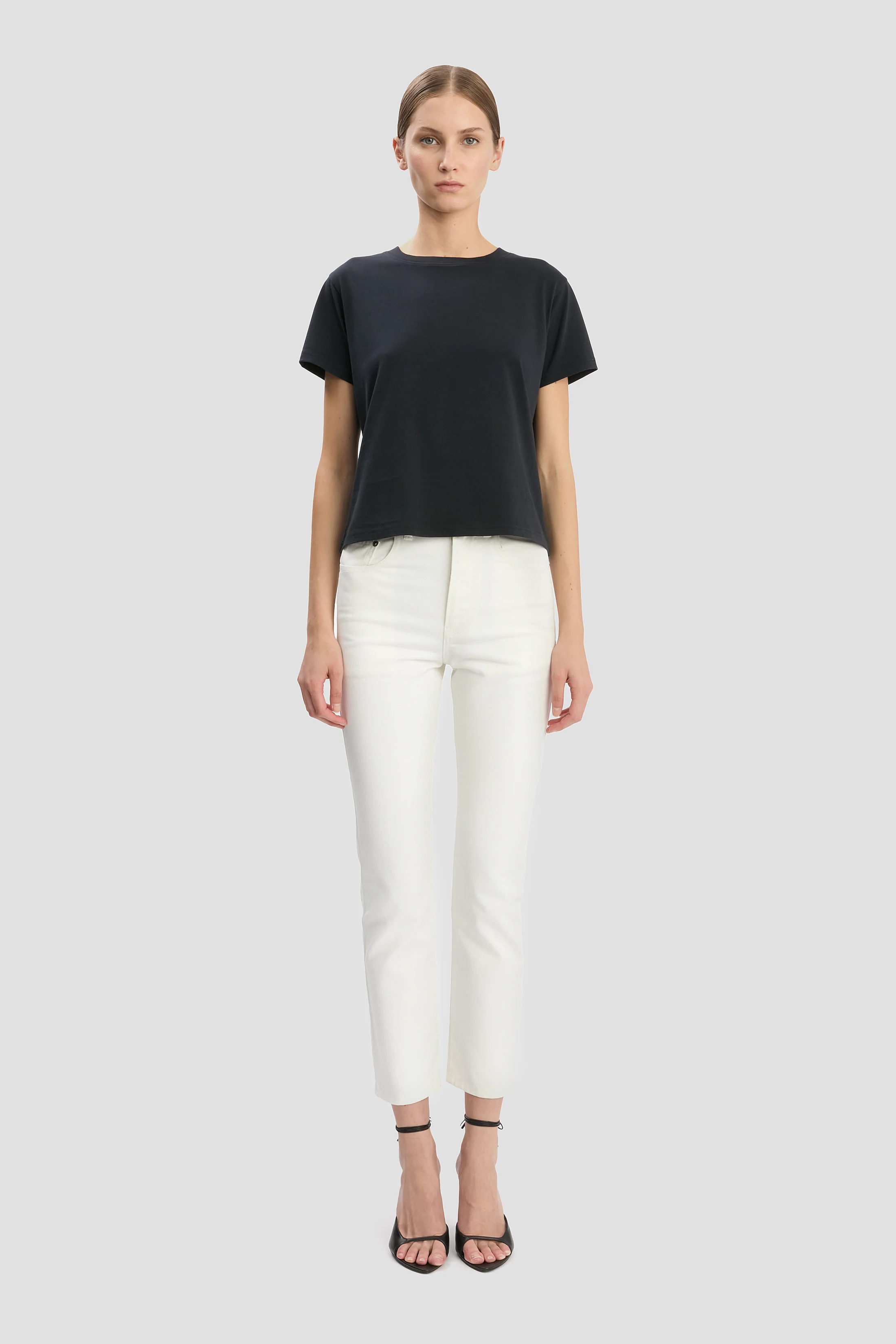 Shrunken Fit T-Shirt In Navy - XNAUWBI