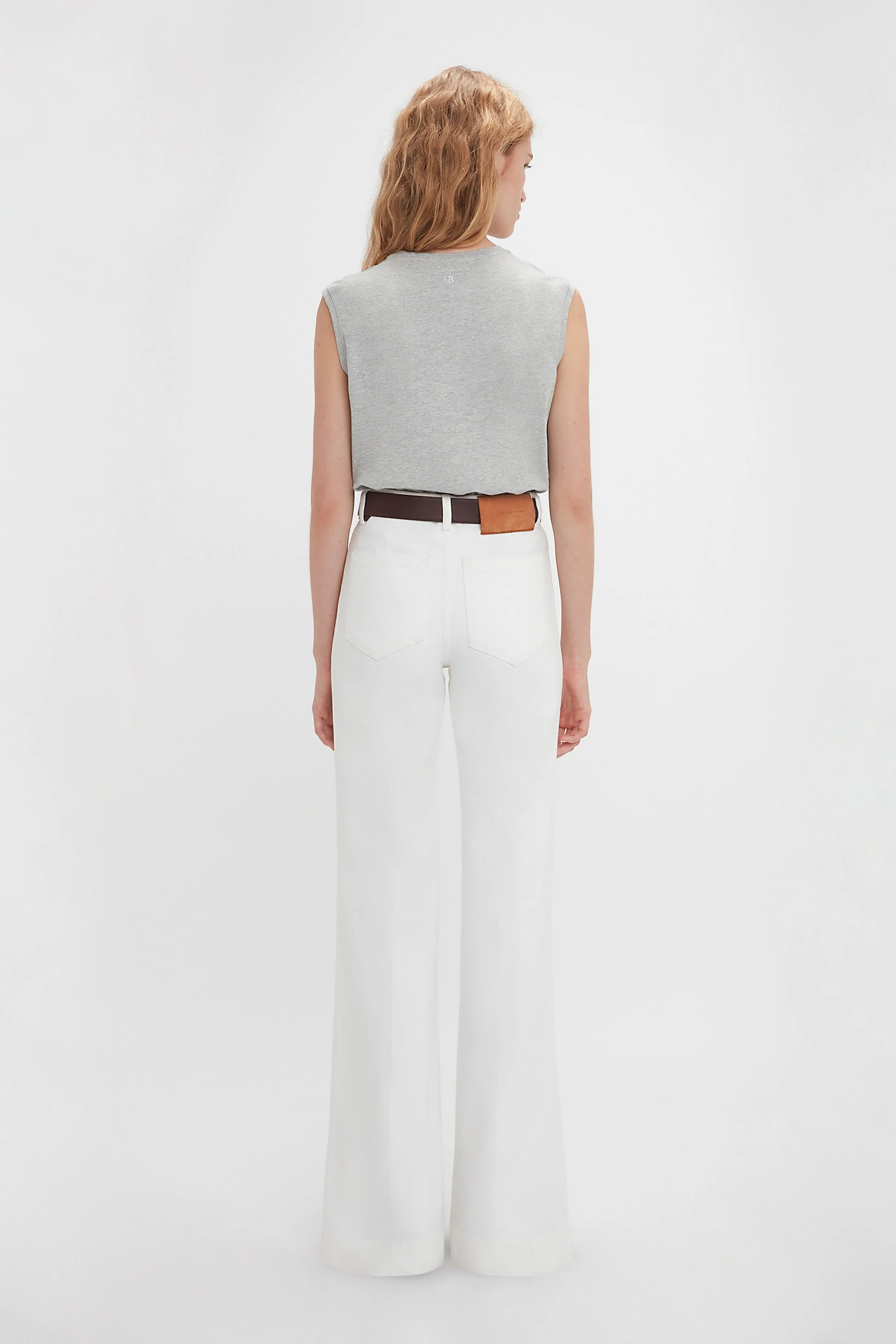Sleeveless T-Shirt In Grey Marl - XNAUWBI