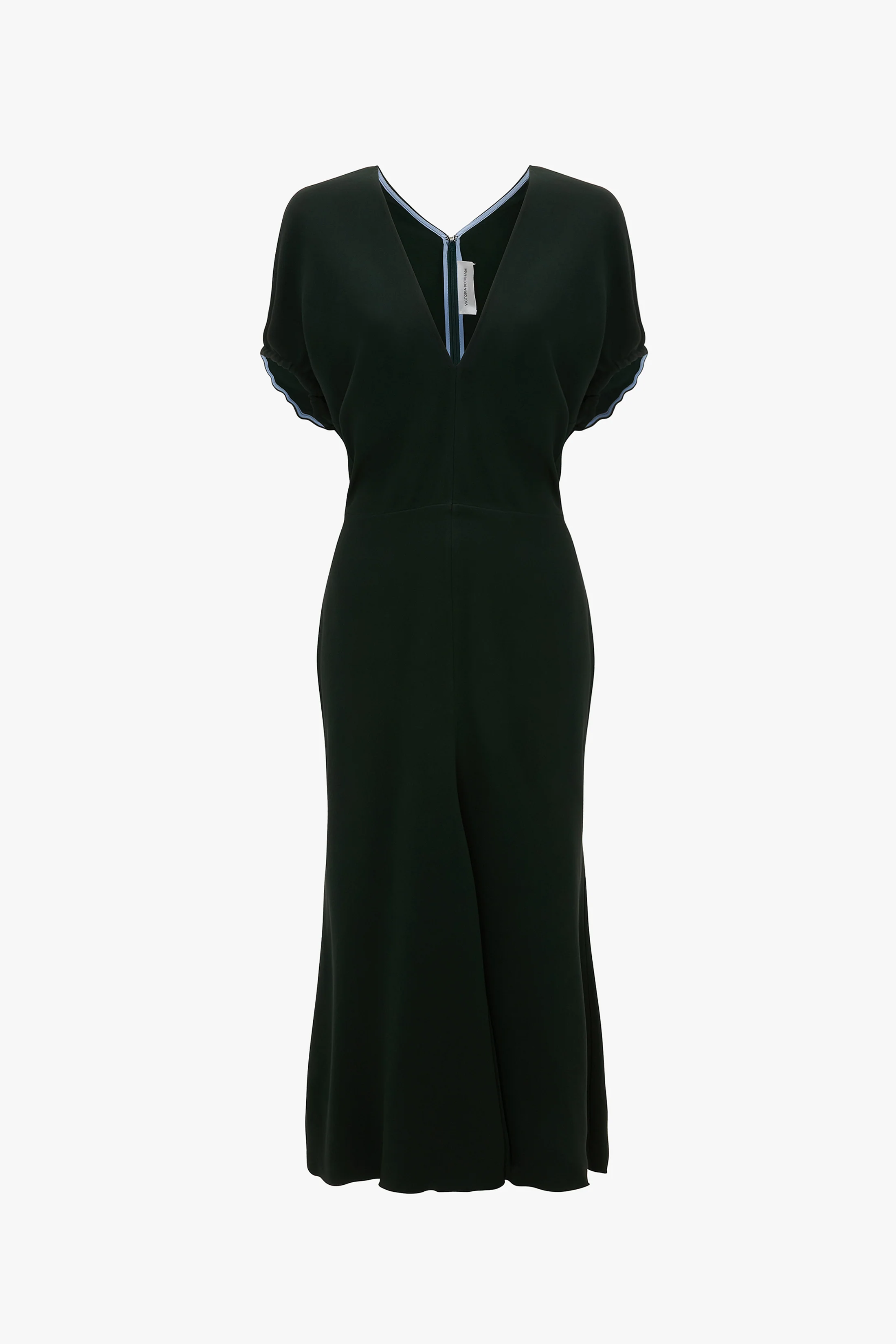 Edith Midi Dress In Dark Pine - XNAUWBI