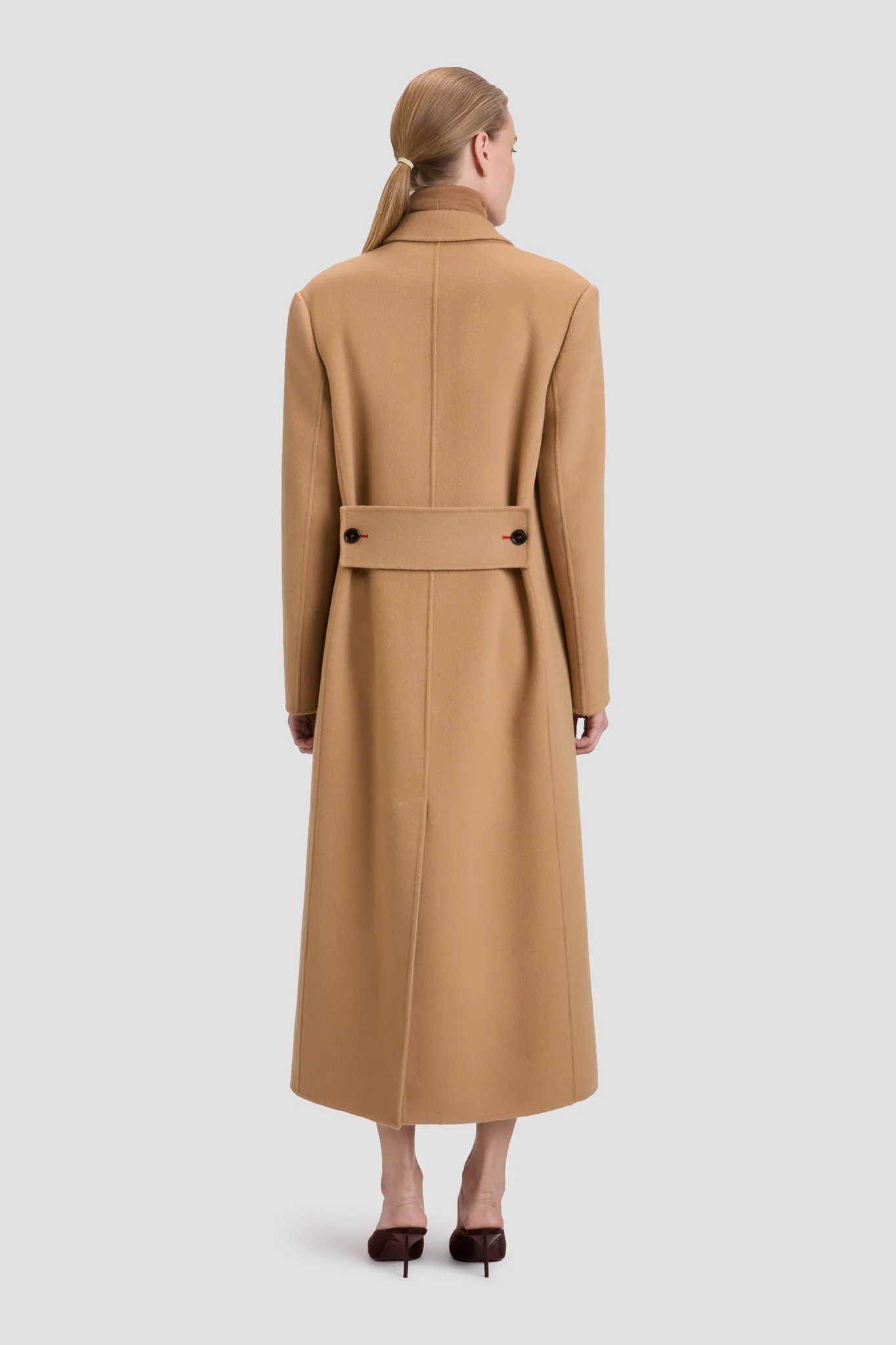 Double Faced Overcoat In Camel - XNAUWBI