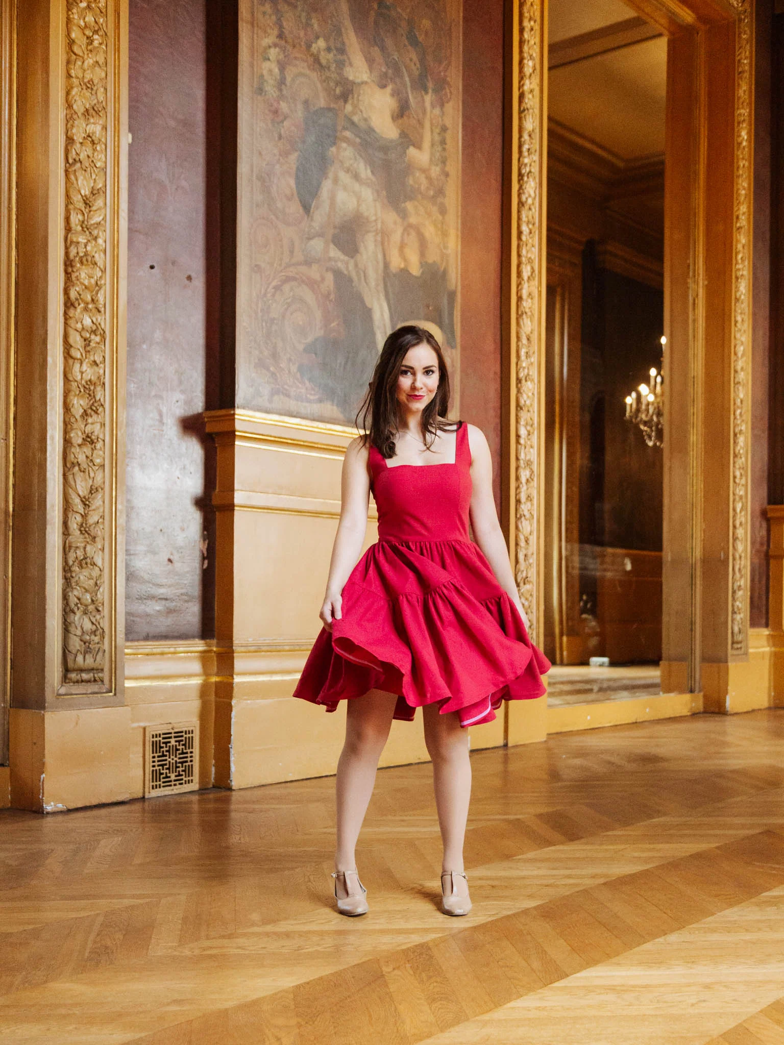 Journey dress in Poppy Red - XNAUWBI