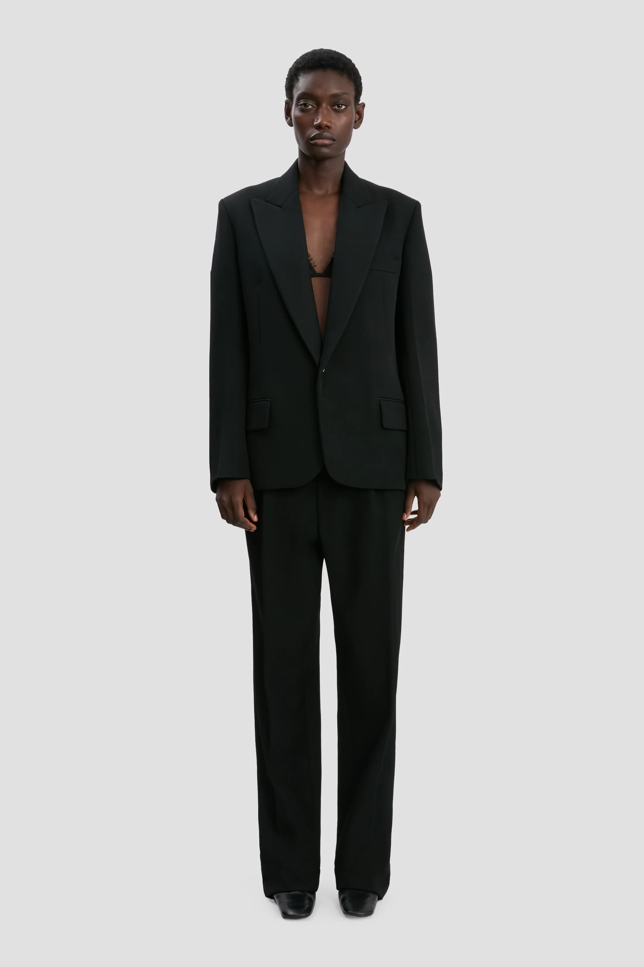Sculptural Sleeve Jacket In Black - XNAUWBI