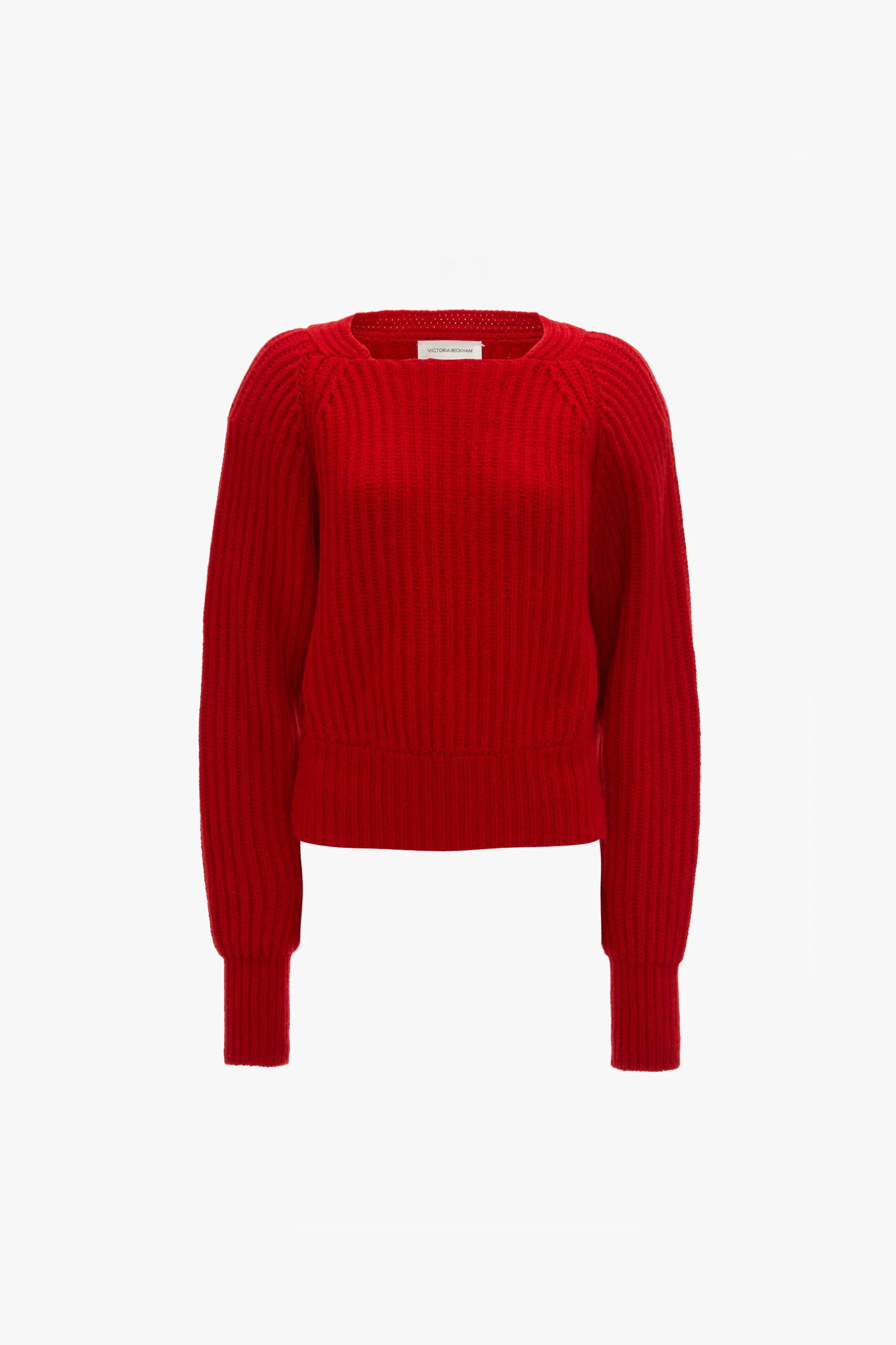 Rib Jumper In Cayenne - XNAUWBI