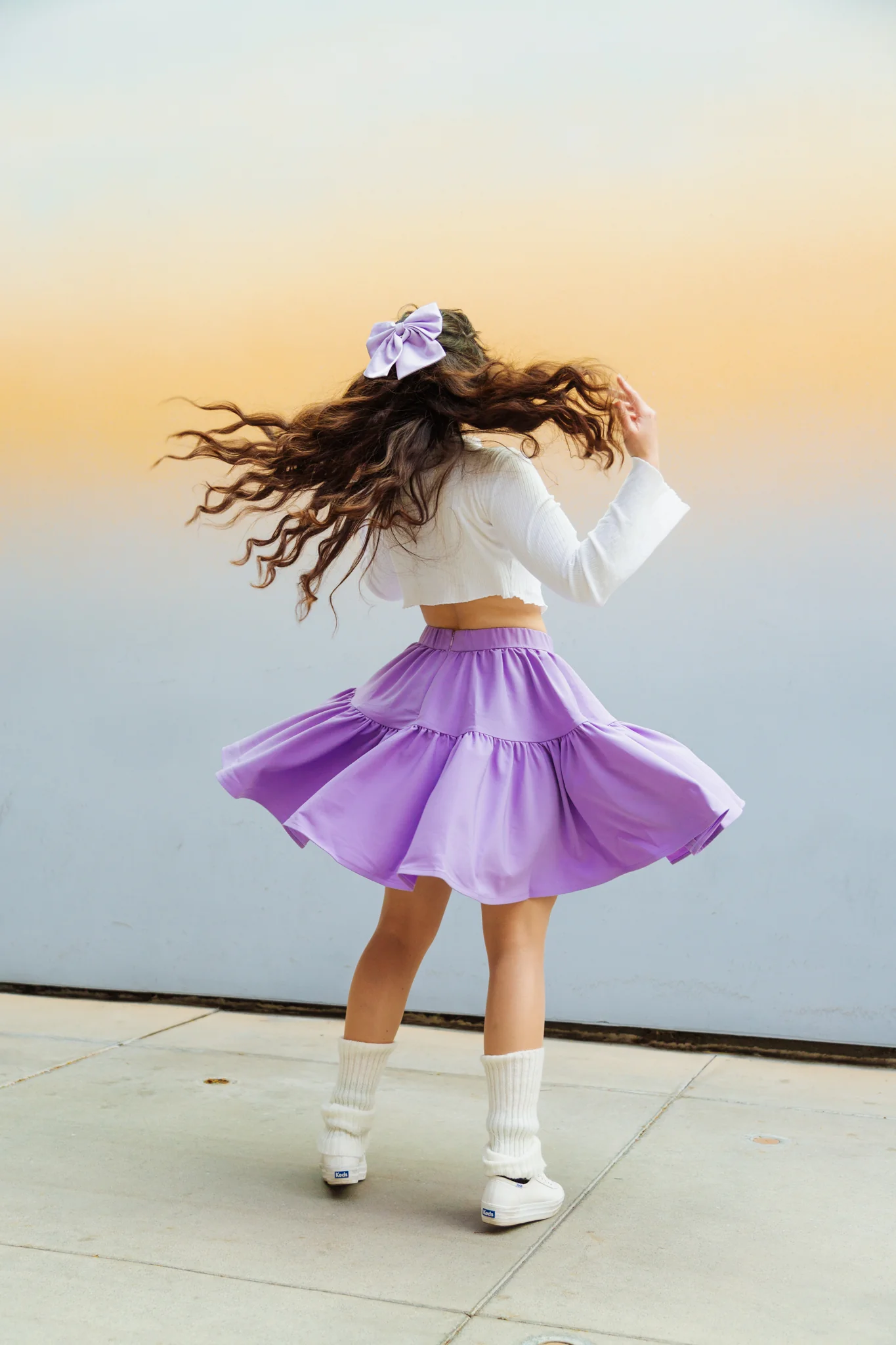 Twirl Skirt in Palace Purple - XNAUWBI