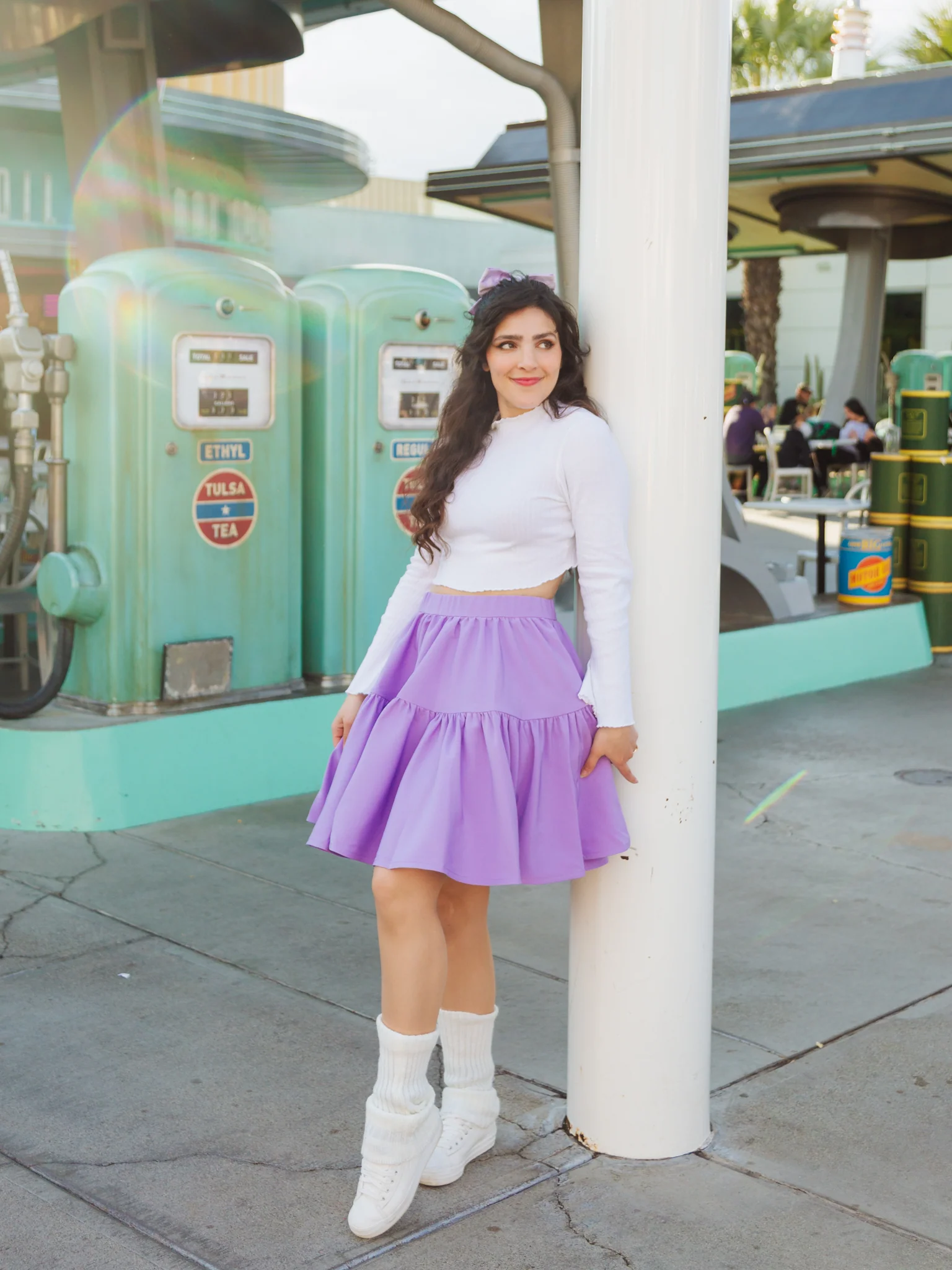 Twirl Skirt in Palace Purple - XNAUWBI