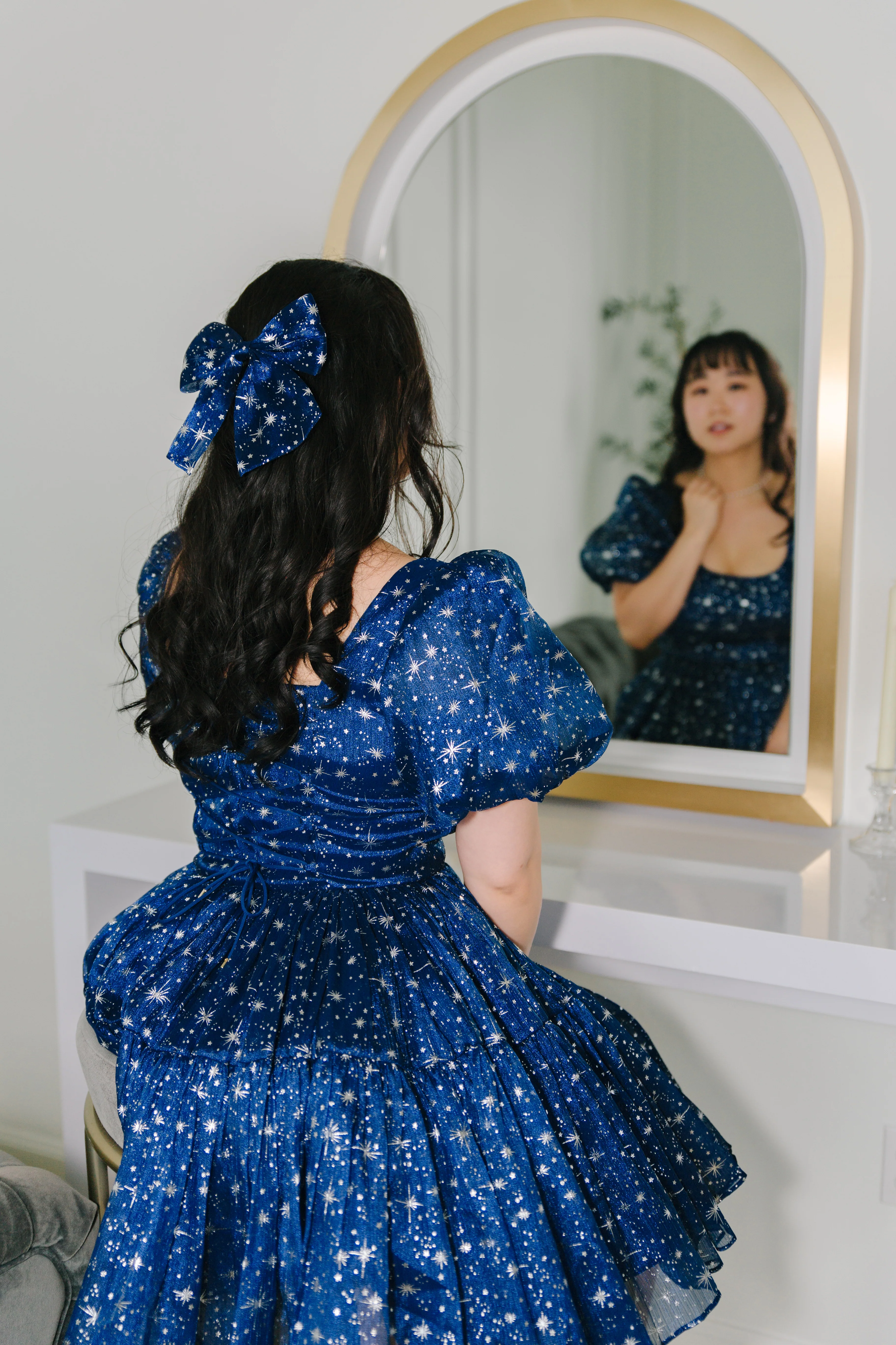 Princess Puff Dress in Starlight - XNAUWBI
