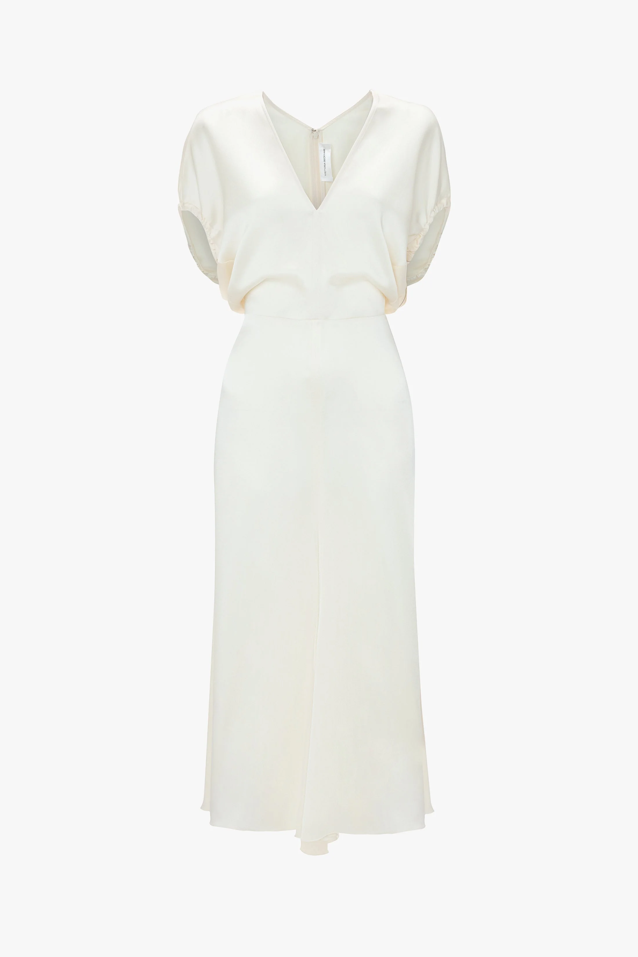 Edith Midi Dress In Ivory - XNAUWBI