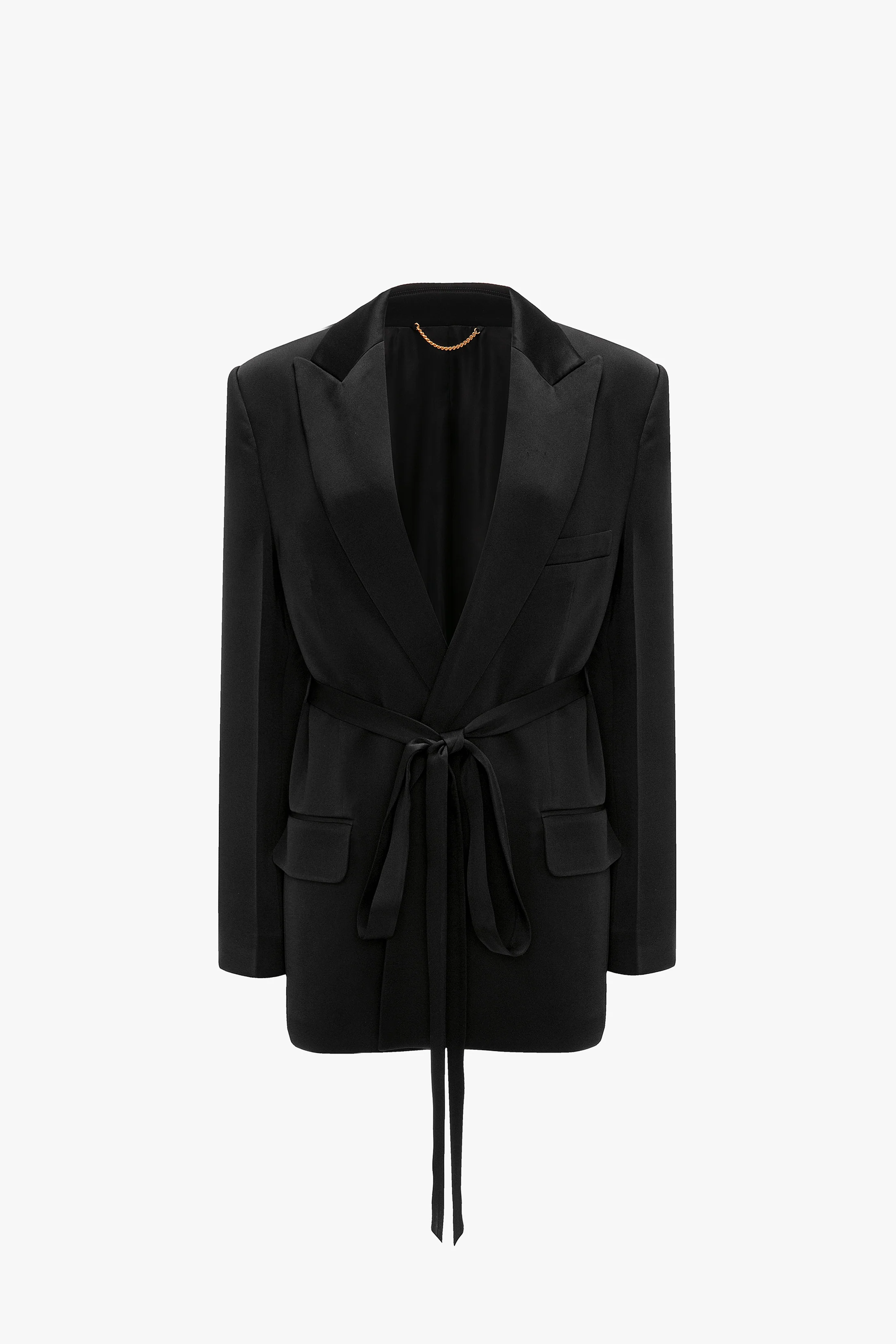 Belted Jacket In Black - XNAUWBI