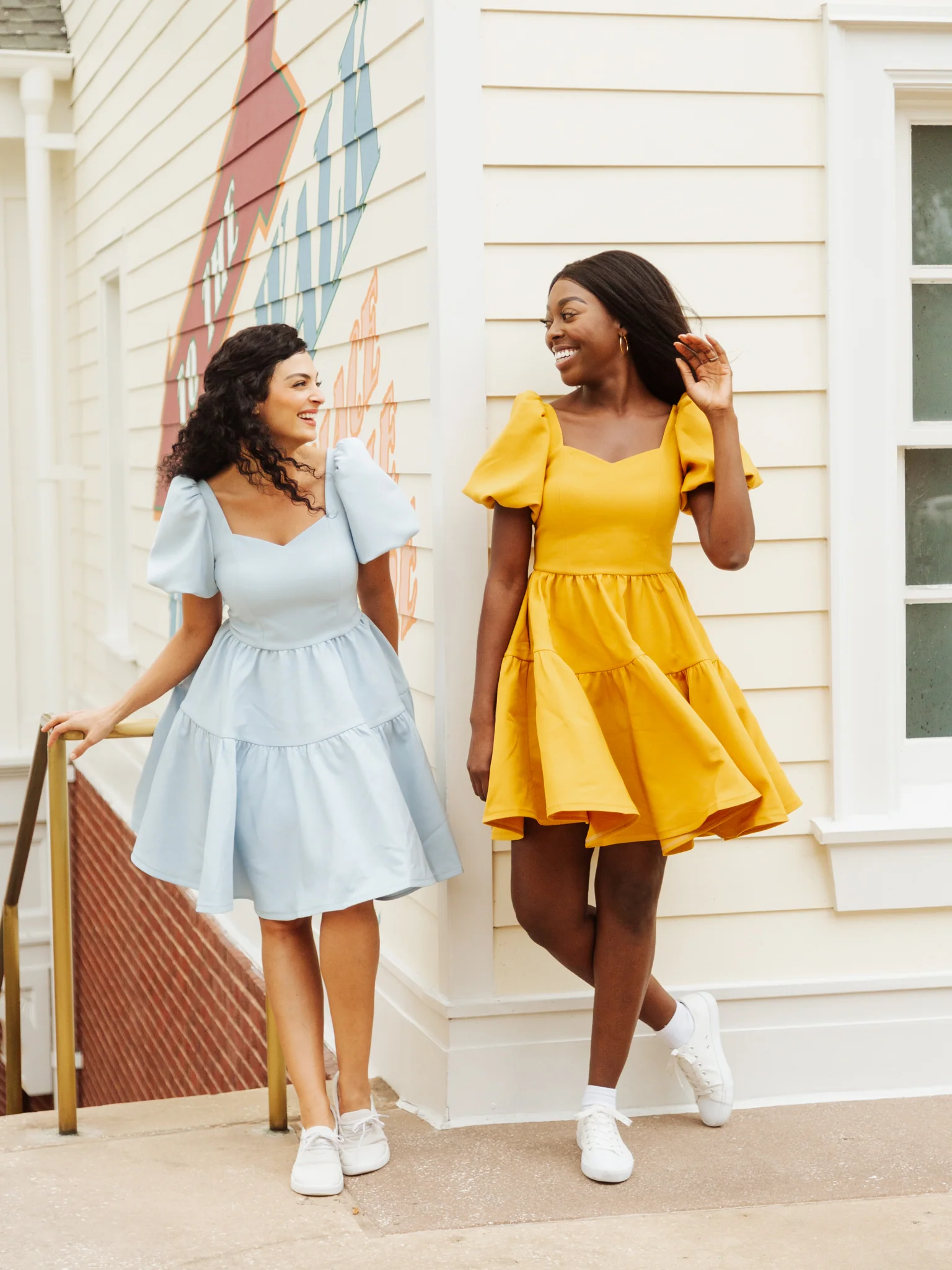 Princess Puff Dress in Golden Afternoon - XNAUWBI