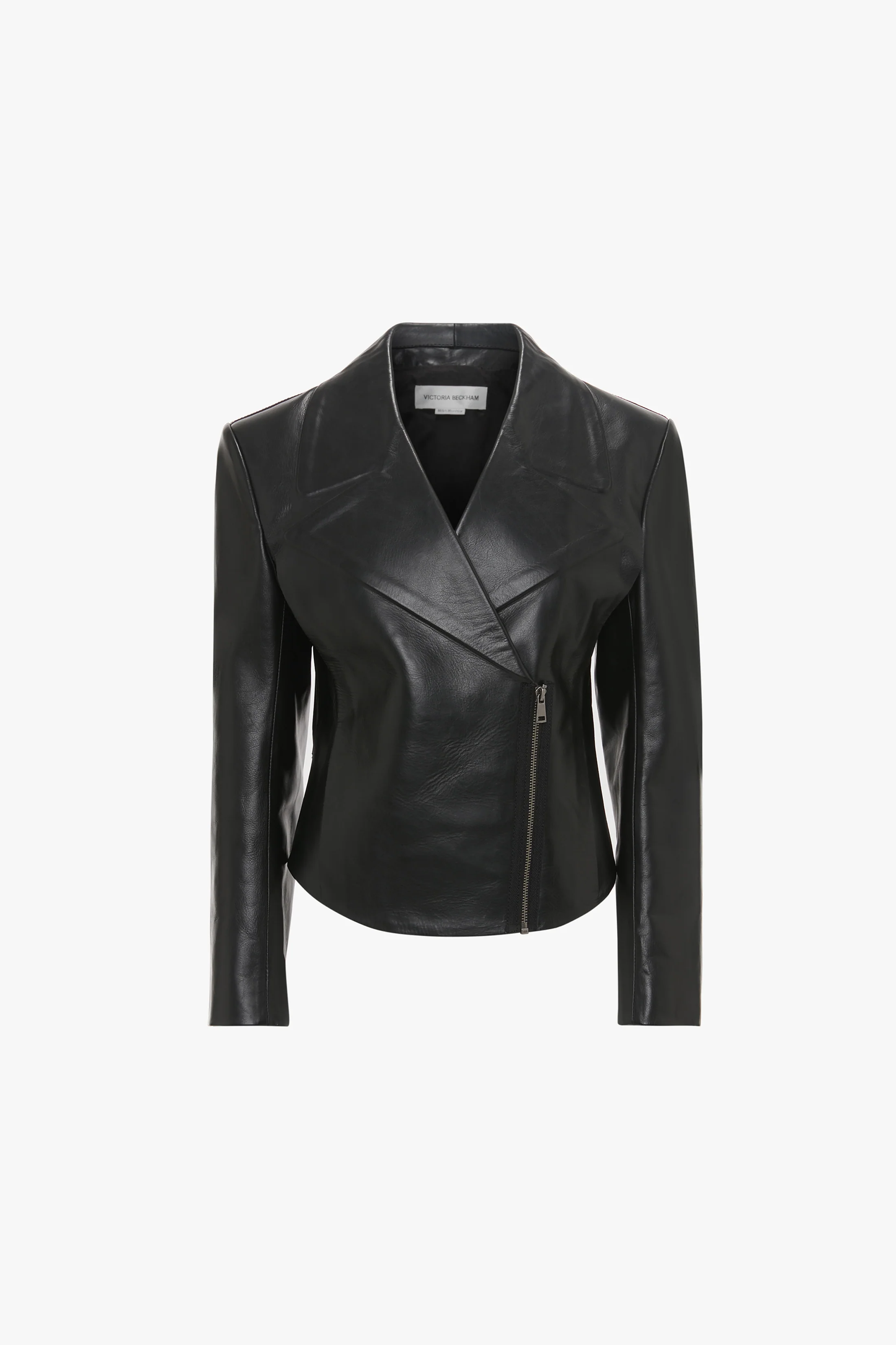 Leather Biker Jacket In Black - XNAUWBI