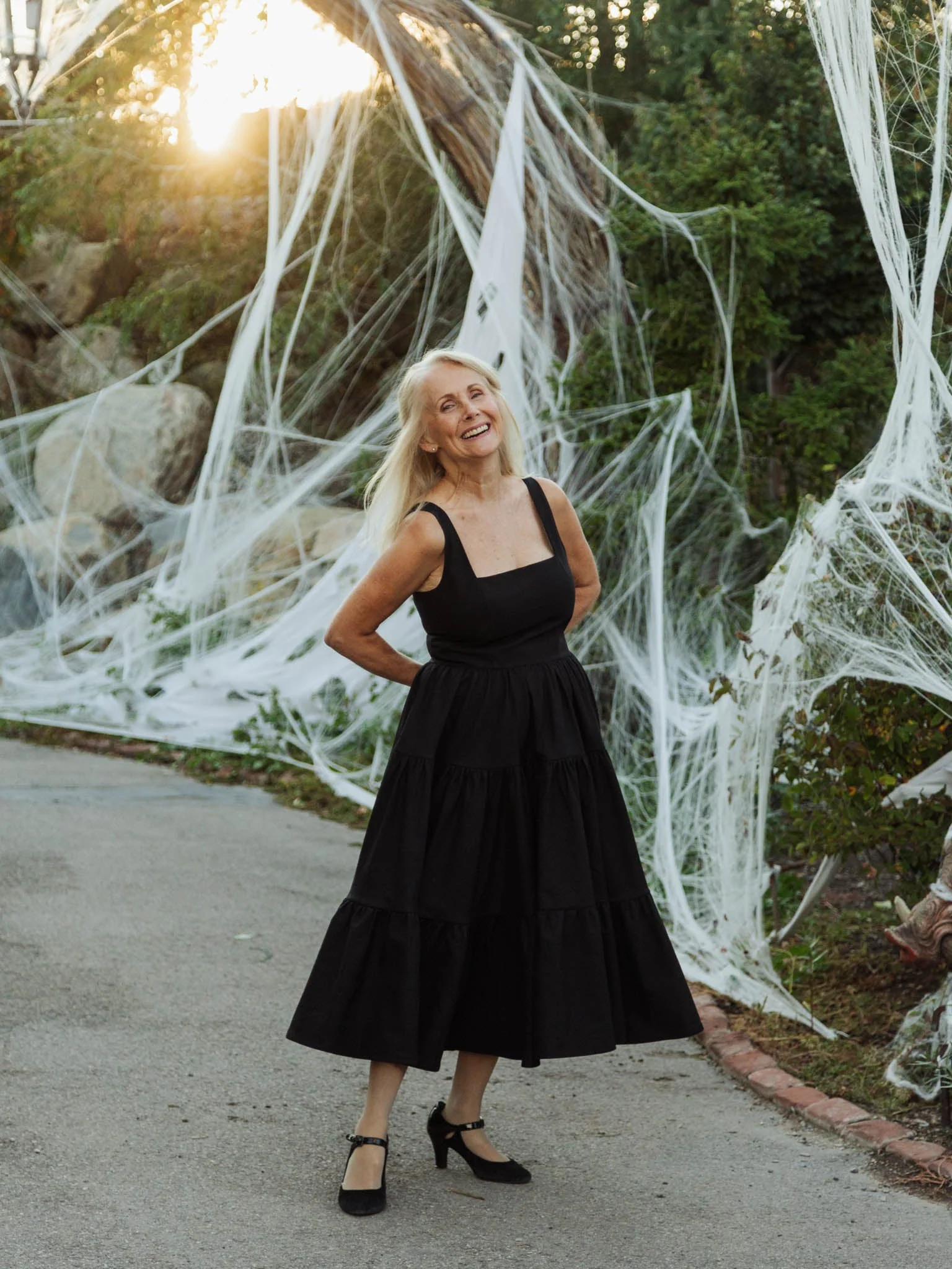 Madonna Midi Dress in Odile Black - XNAUWBI