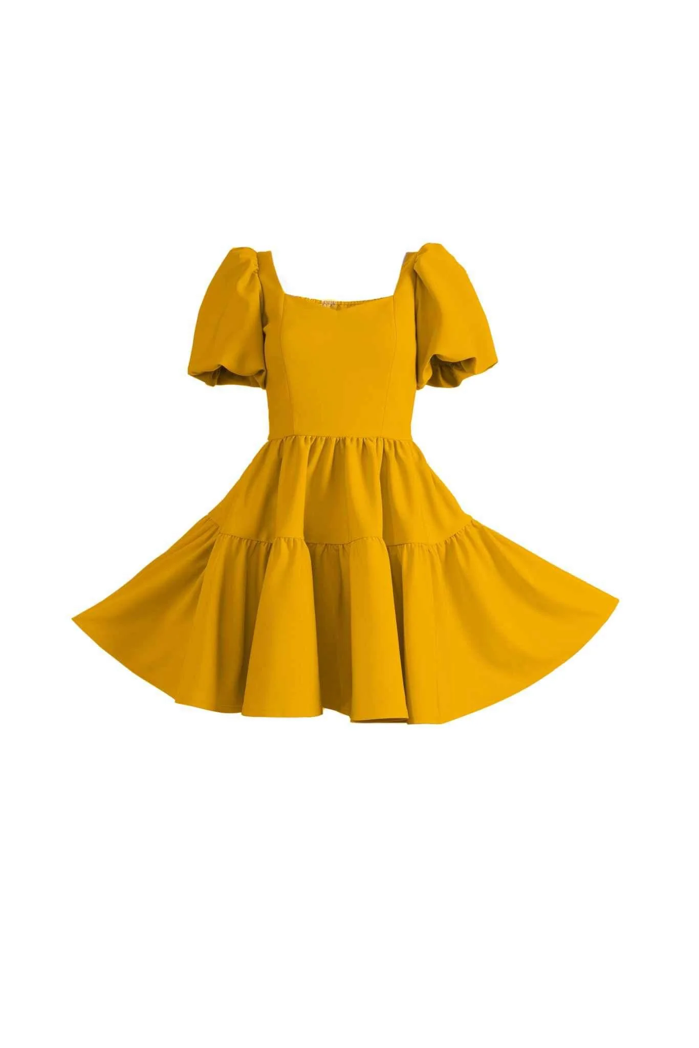 Princess Puff Dress in Golden Afternoon - XNAUWBI