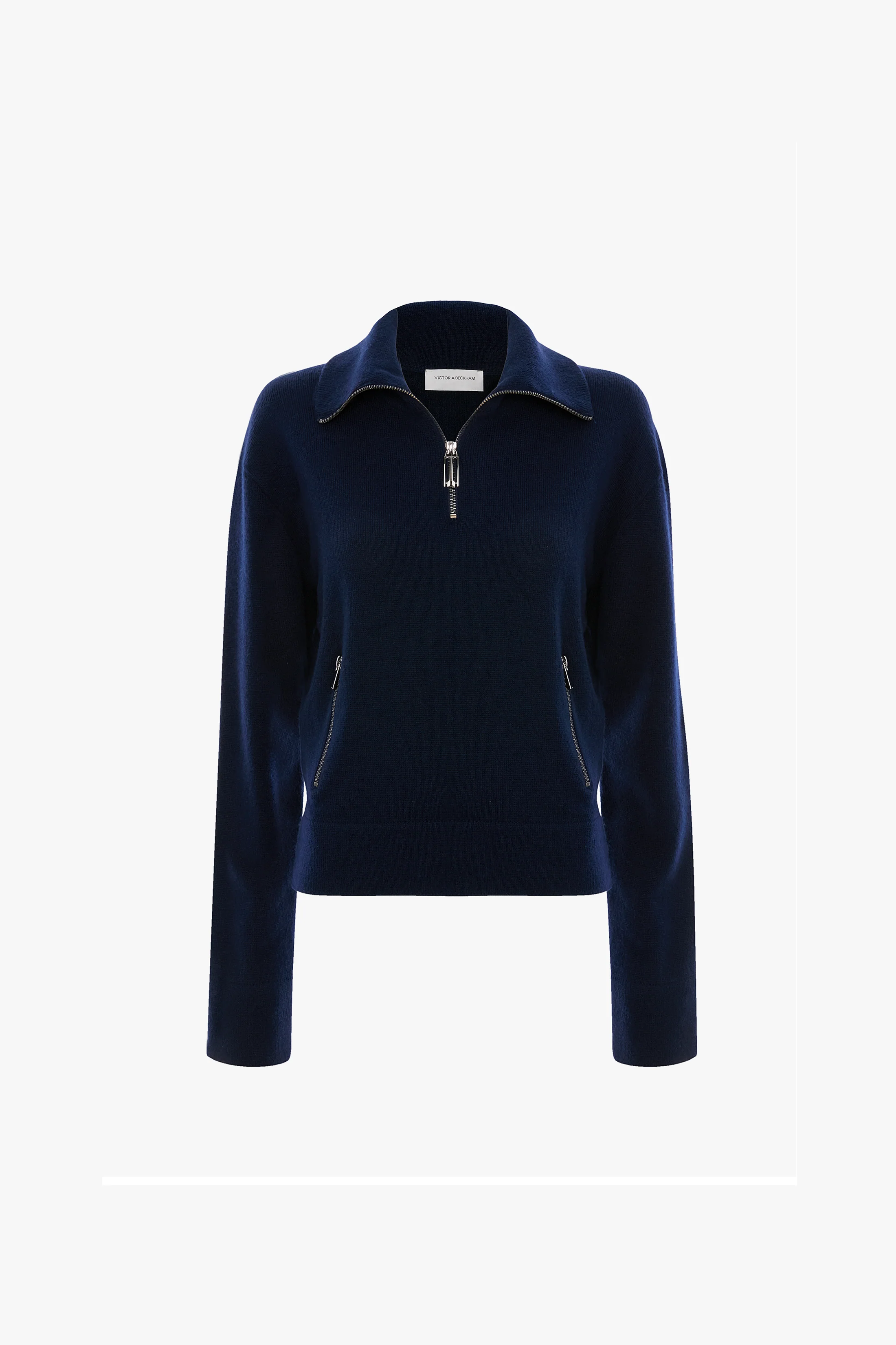 Half-Zip Milano Jumper In Navy - XNAUWBI