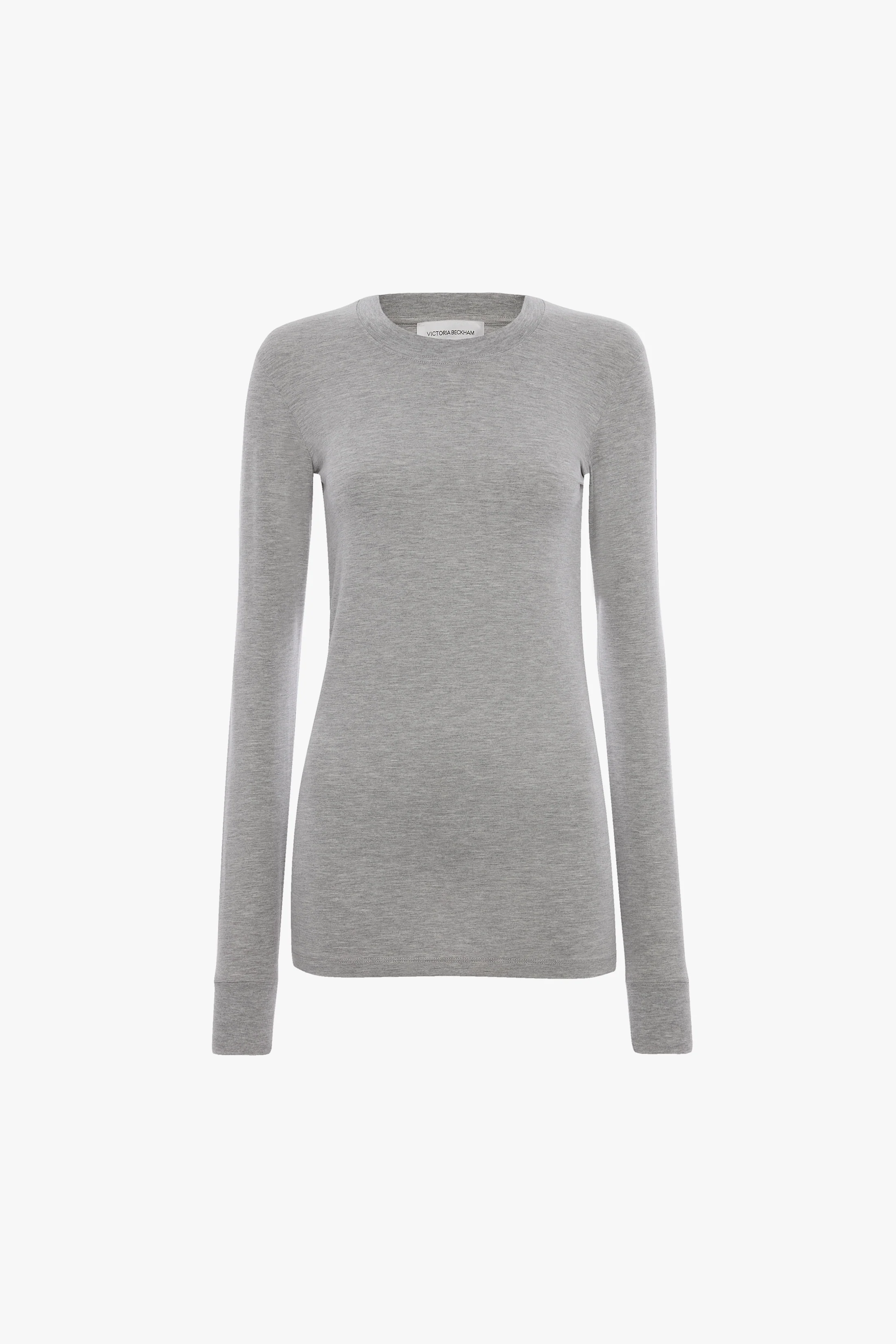 Long Sleeve Tee In Grey Marl - XNAUWBI