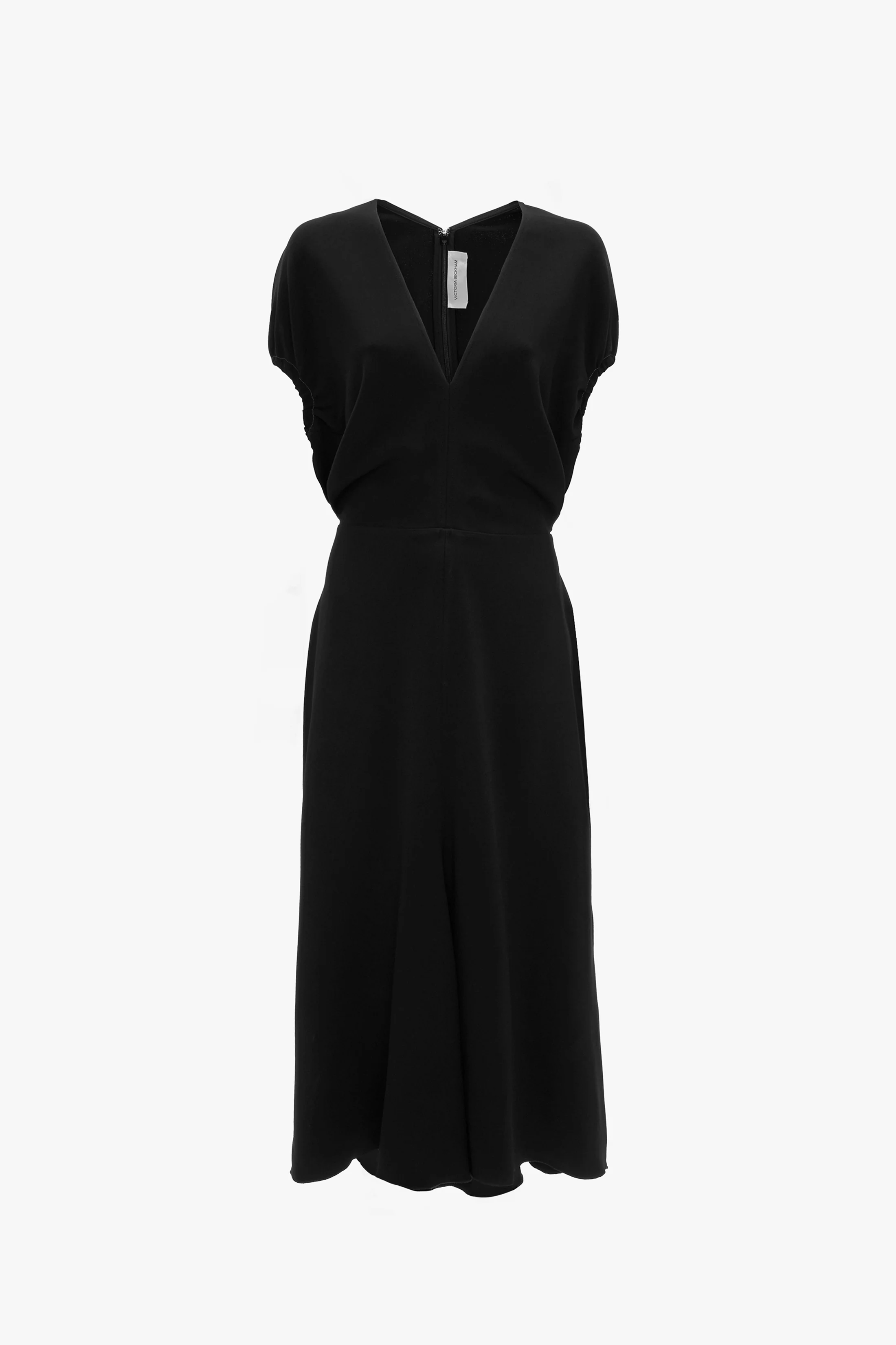 Edith Midi Dress In Black - XNAUWBI