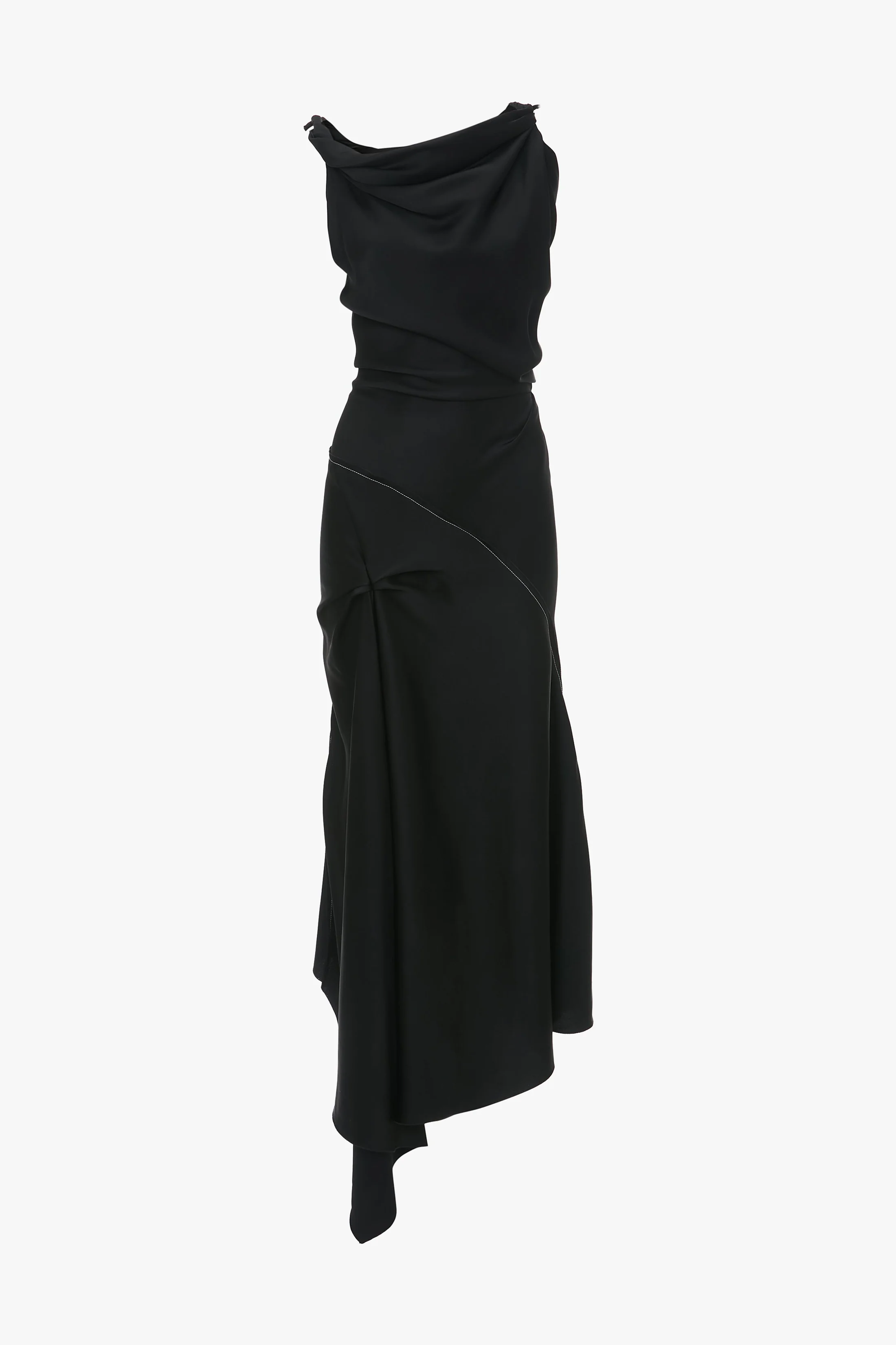 Posy Midi Dress In Black - XNAUWBI