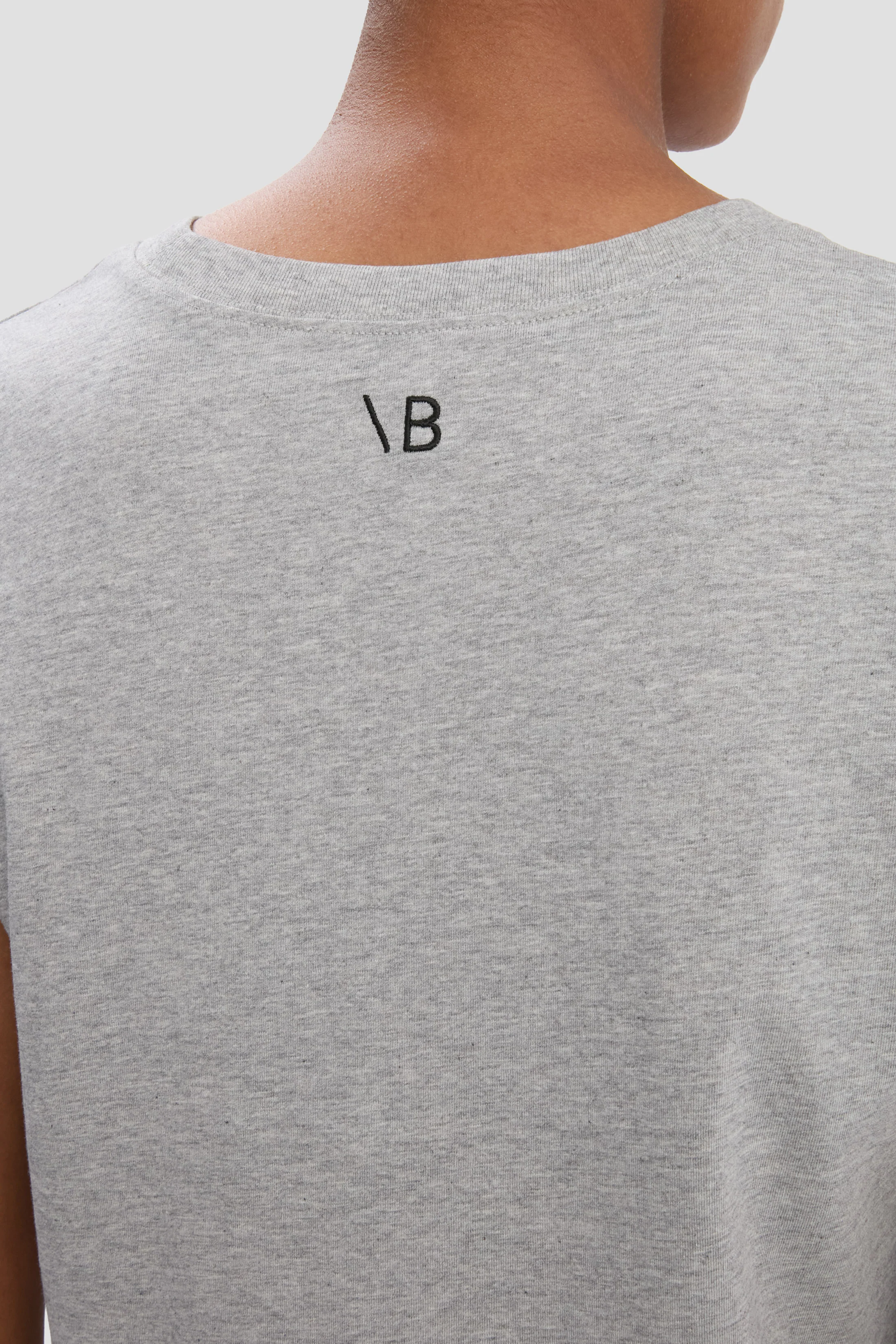 Shrunken Fit T-Shirt In Grey Marl - XNAUWBI