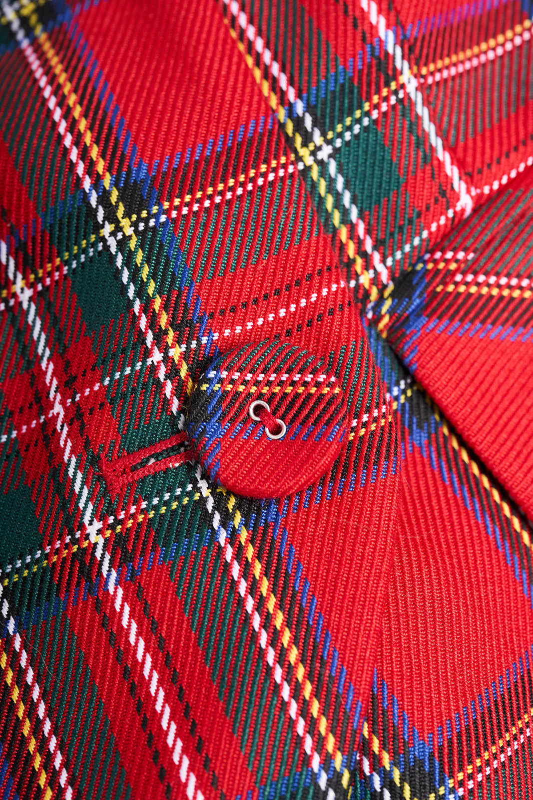 Vest in Red Plaid - XNAUWBI