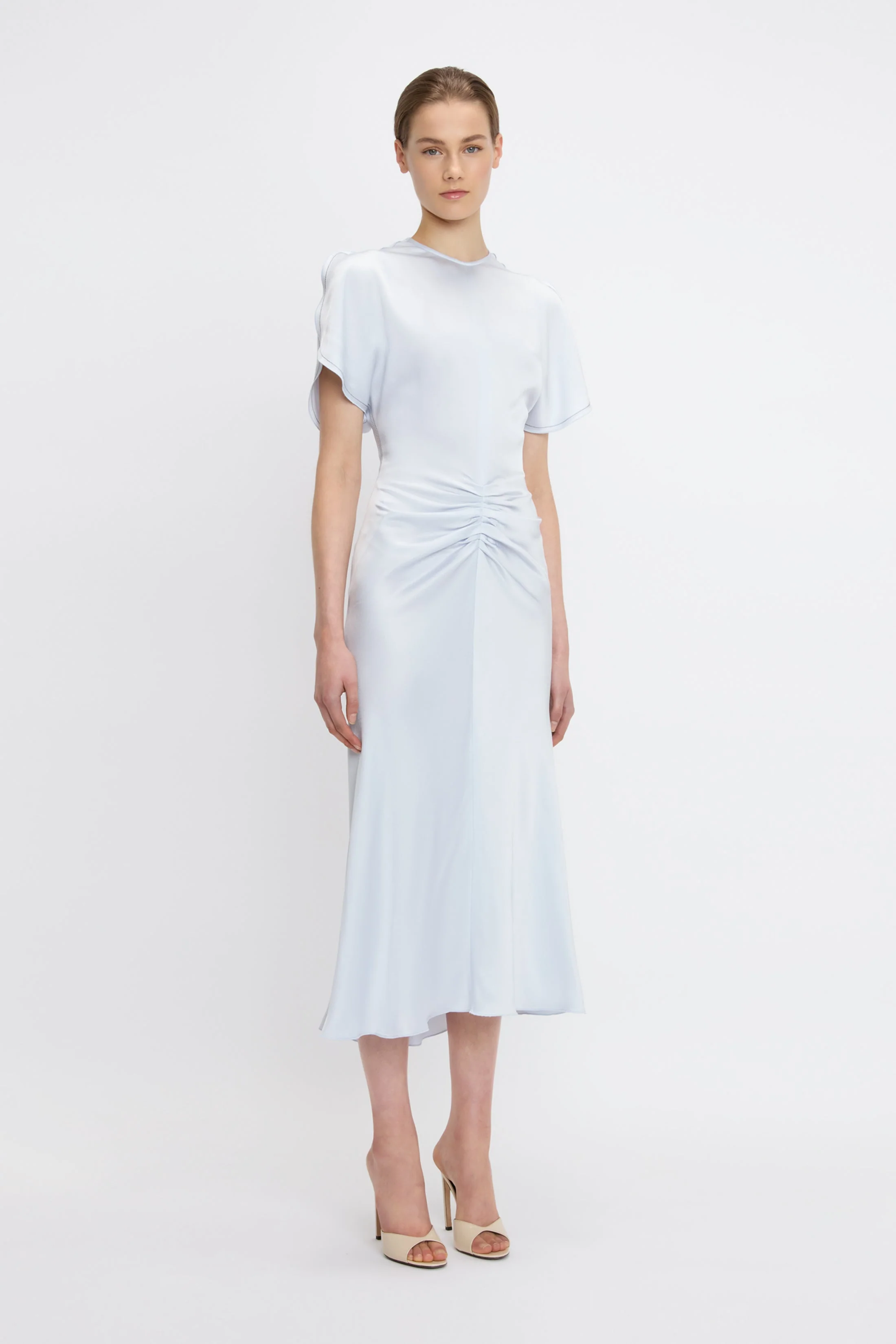 Bela Midi Dress In Ice - XNAUWBI