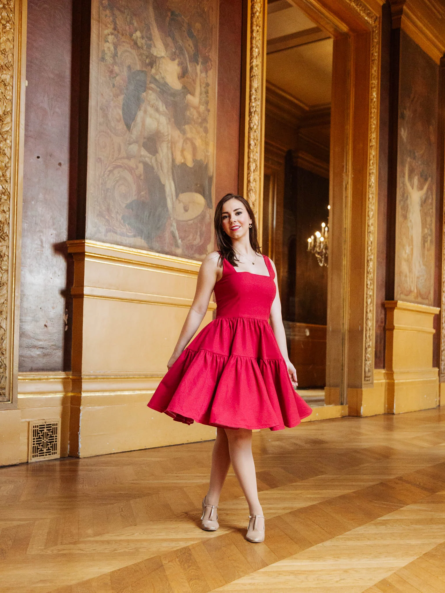 Journey dress in Poppy Red - XNAUWBI