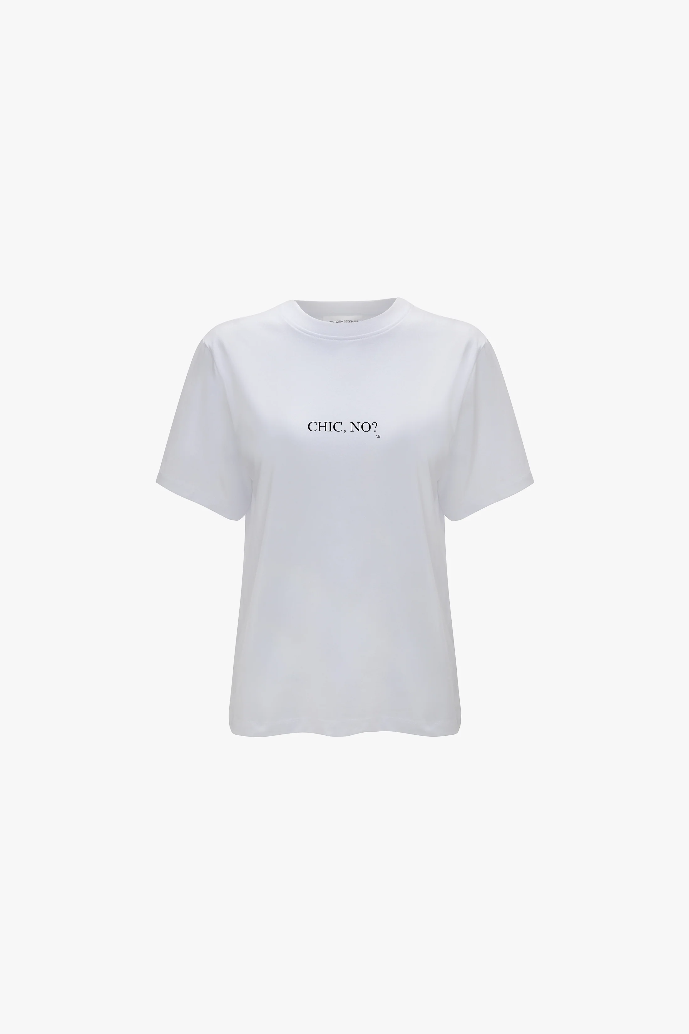 Slogan Tee In White Chic No? - XNAUWBI