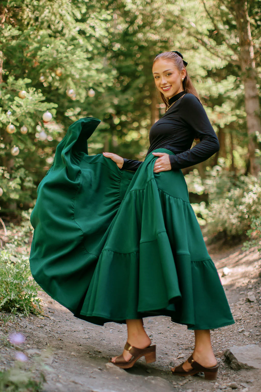 Madonna Skirt in Evergreen - XNAUWBI