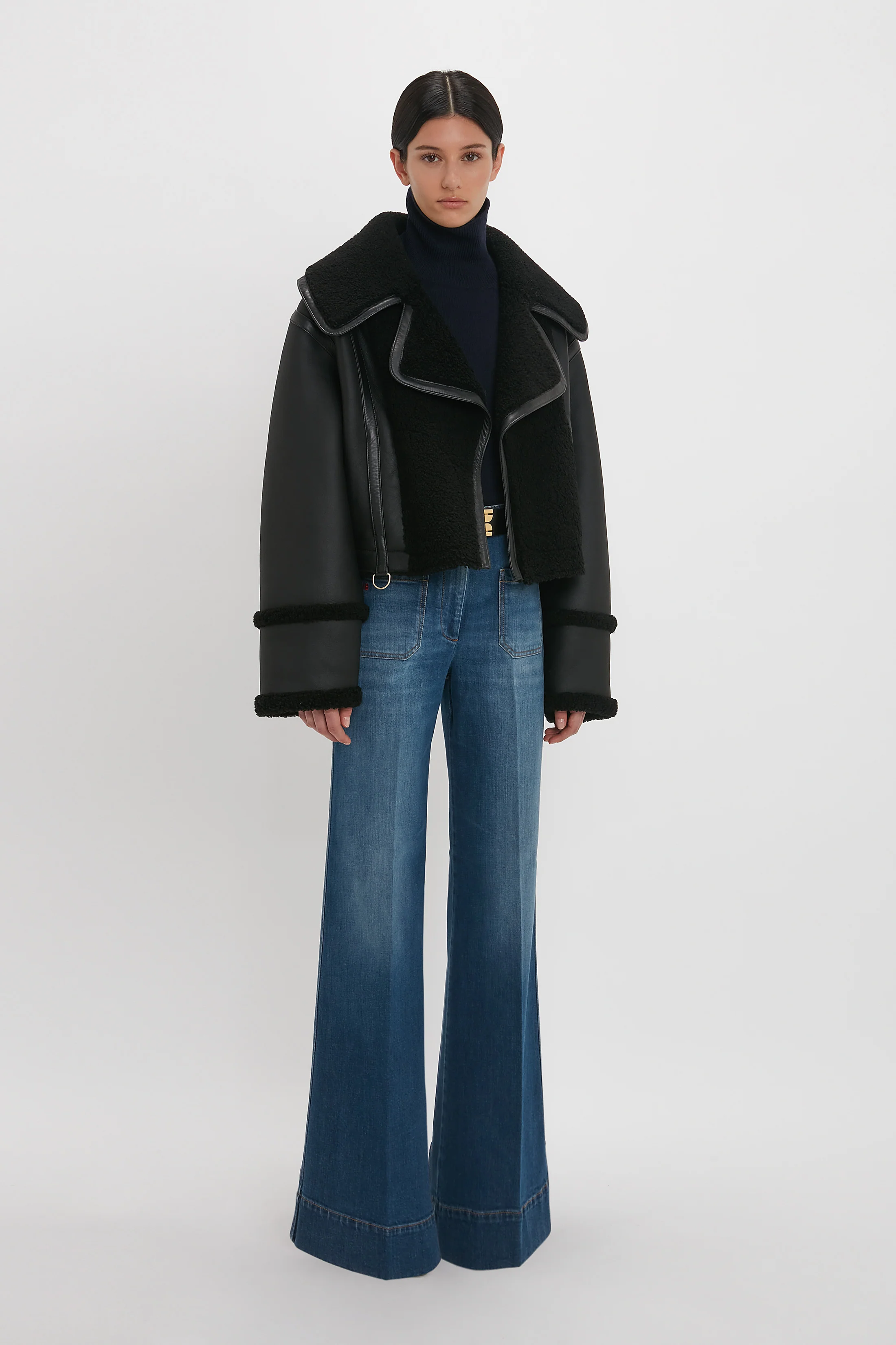 Shearling Jacket In Black - XNAUWBI