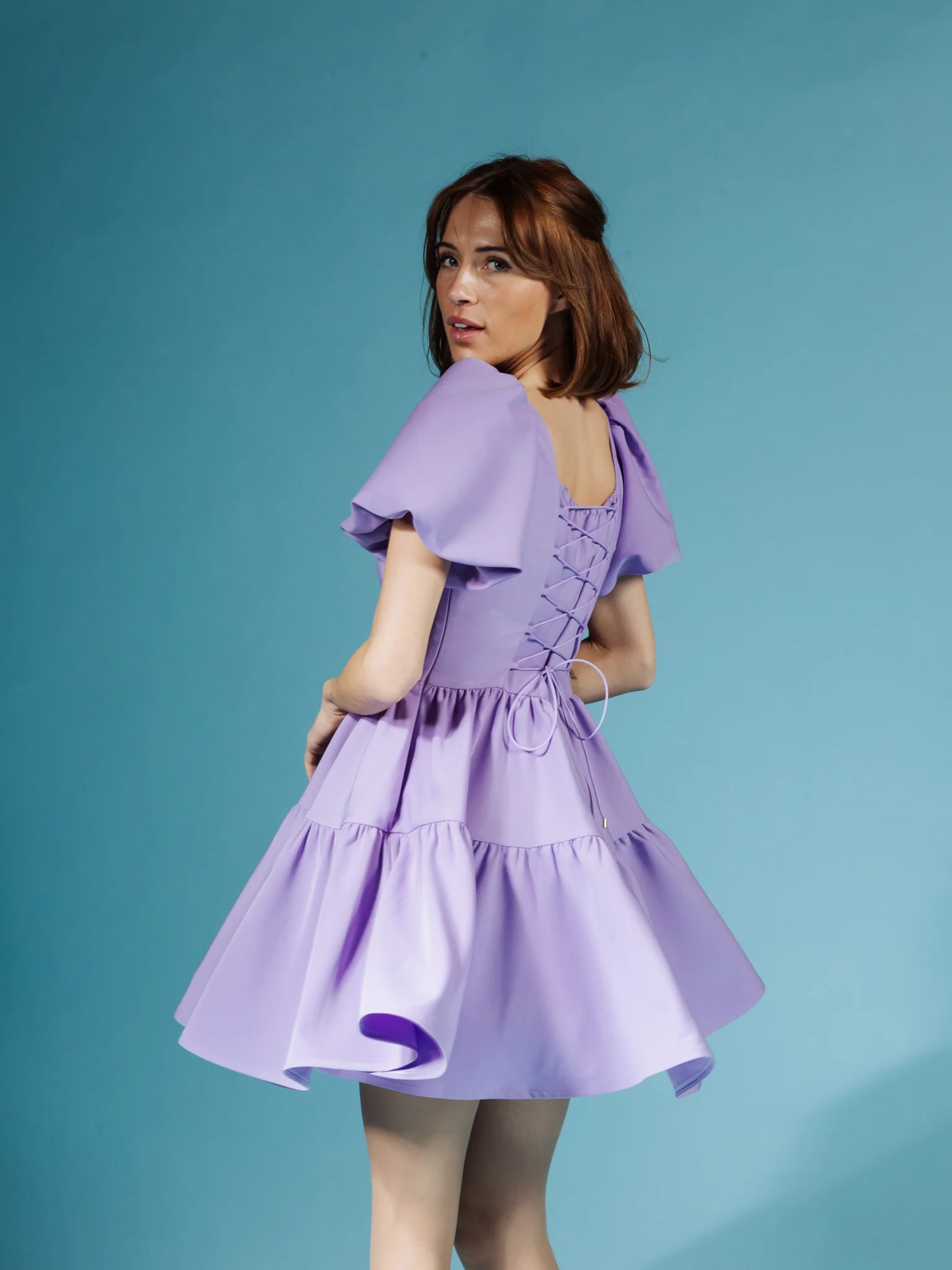 Princess Puff Dress in Palace Purple - XNAUWBI