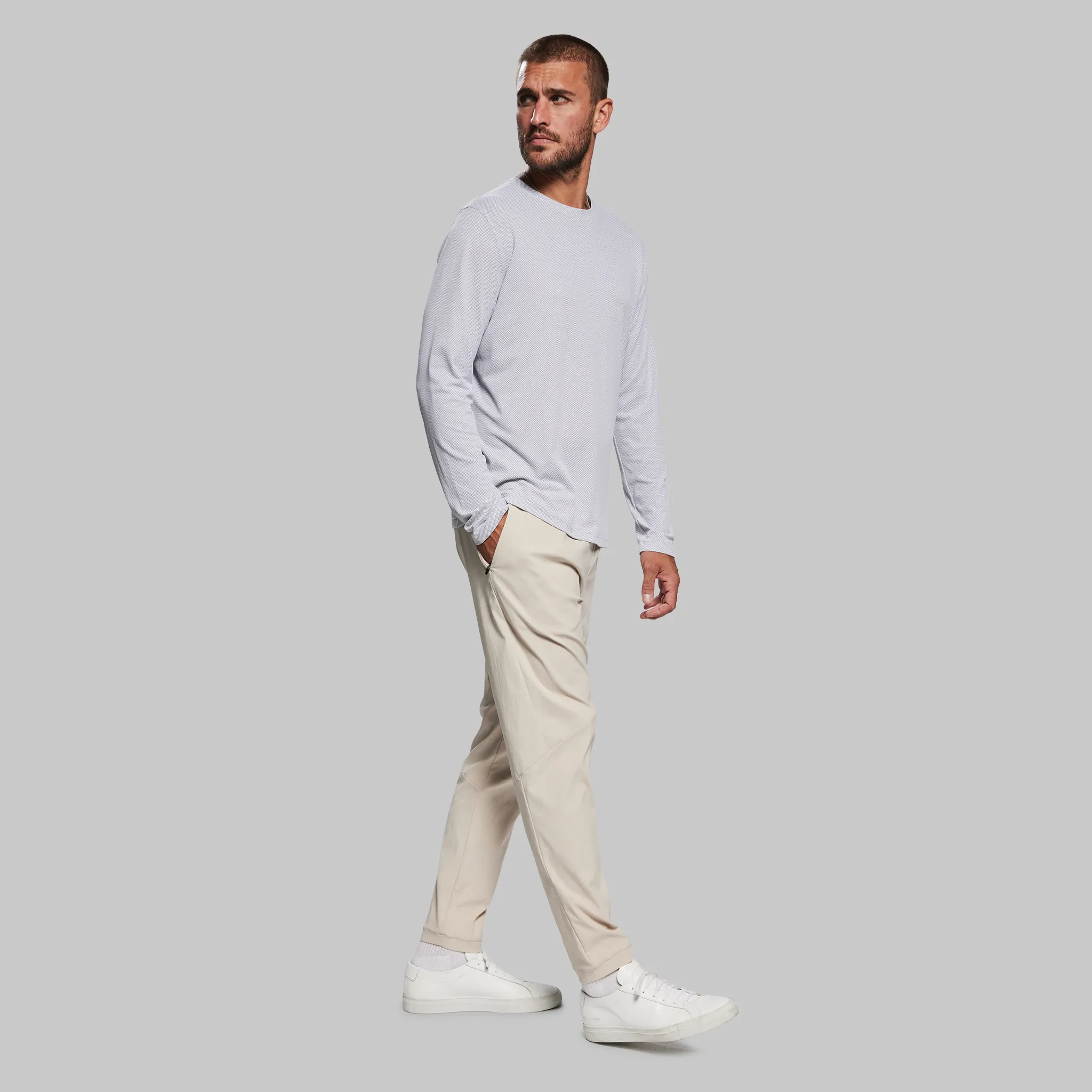 Graphene T Shirt. Long Sleeve White edition - XNAUWBI