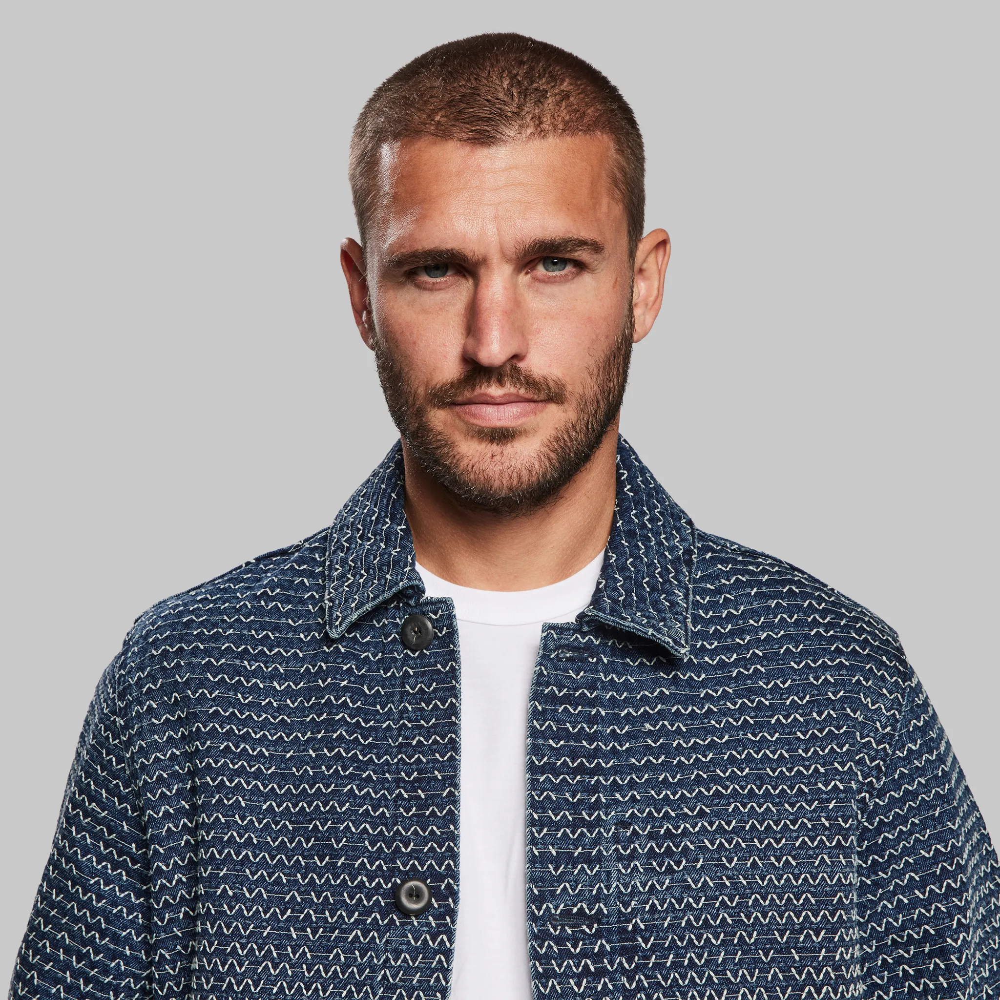 Sashiko Chore Jacket. Blue edition - XNAUWBI