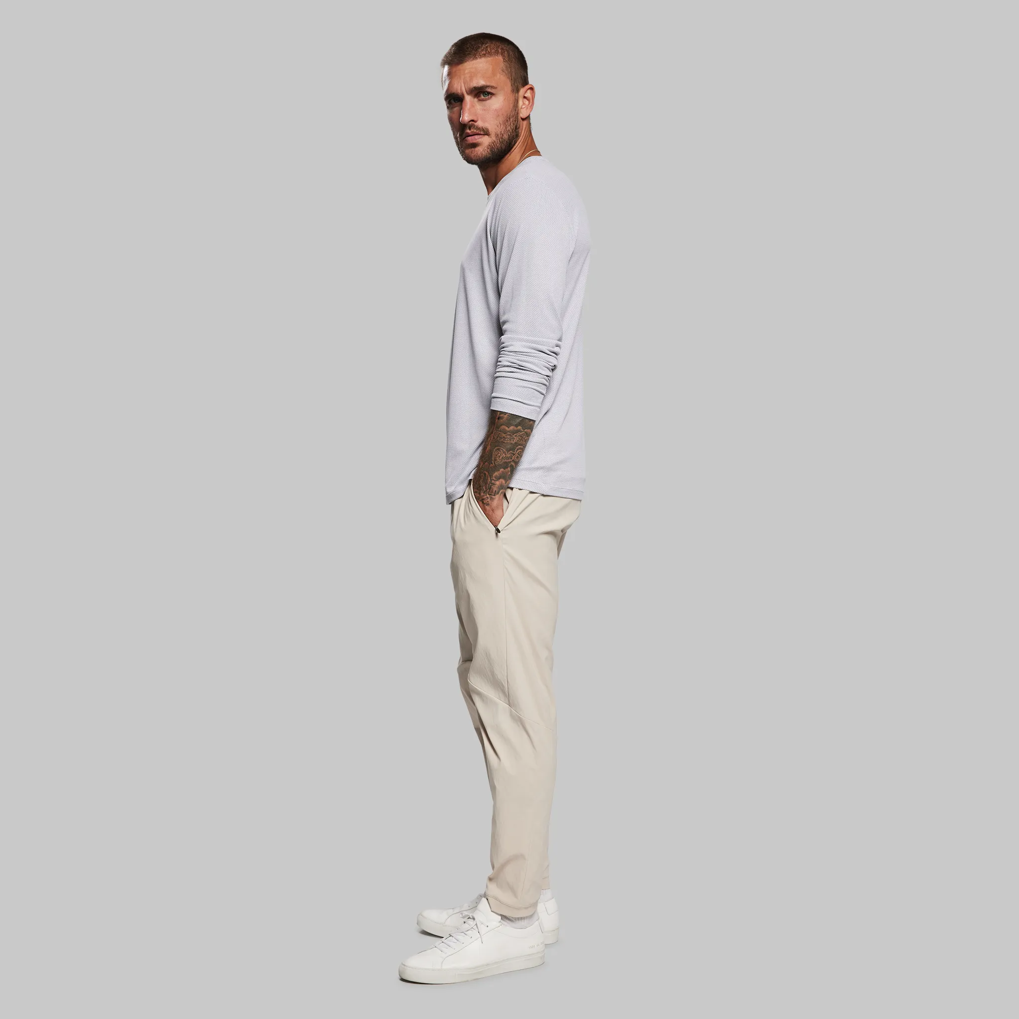 Graphene T Shirt. Long Sleeve White edition - XNAUWBI