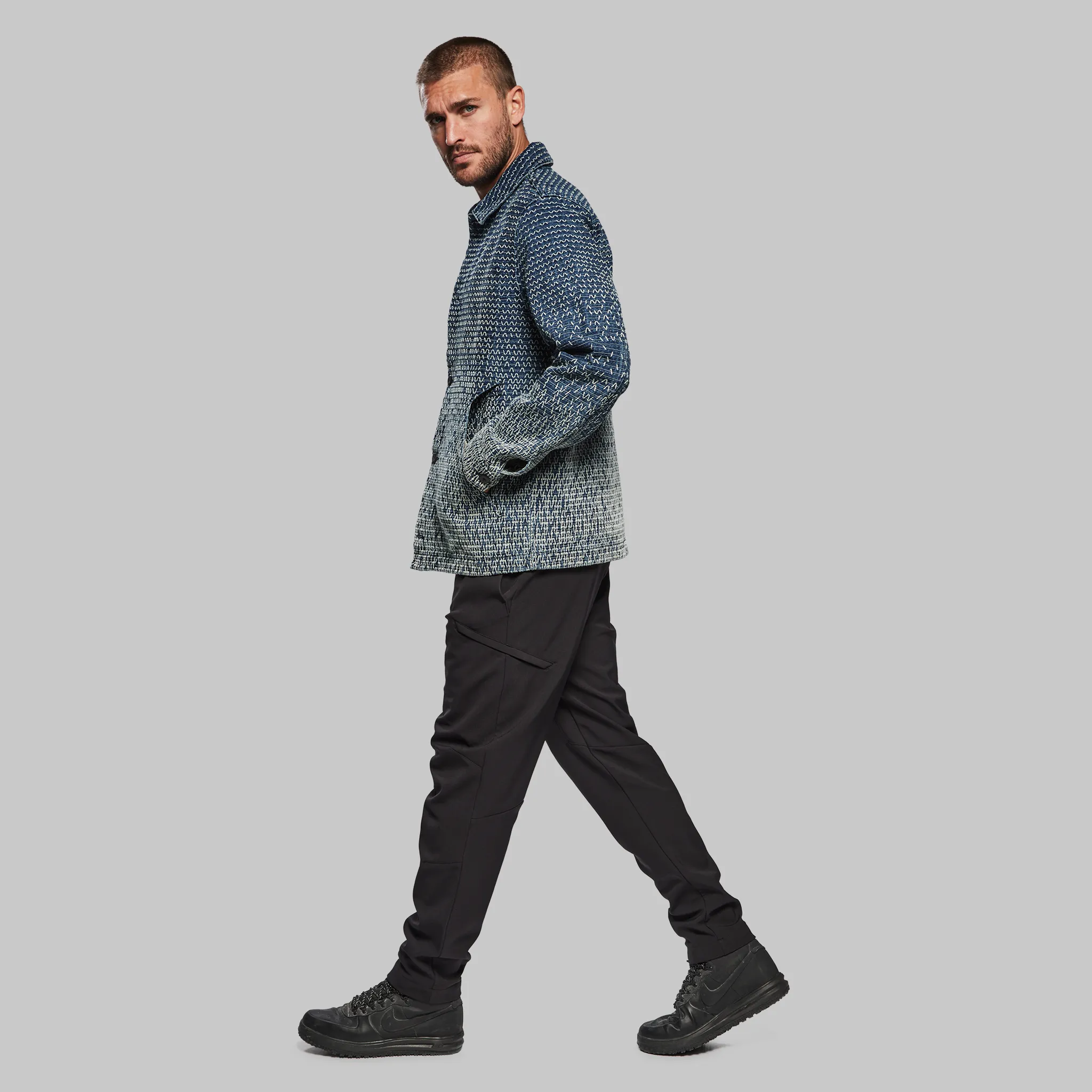 Sashiko Chore Jacket. Blue edition - XNAUWBI