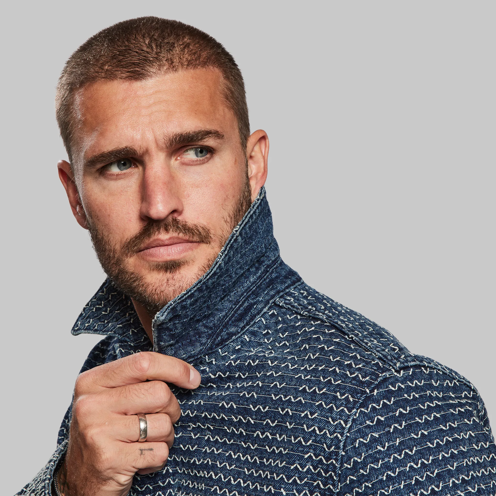 Sashiko Chore Jacket. Blue edition - XNAUWBI