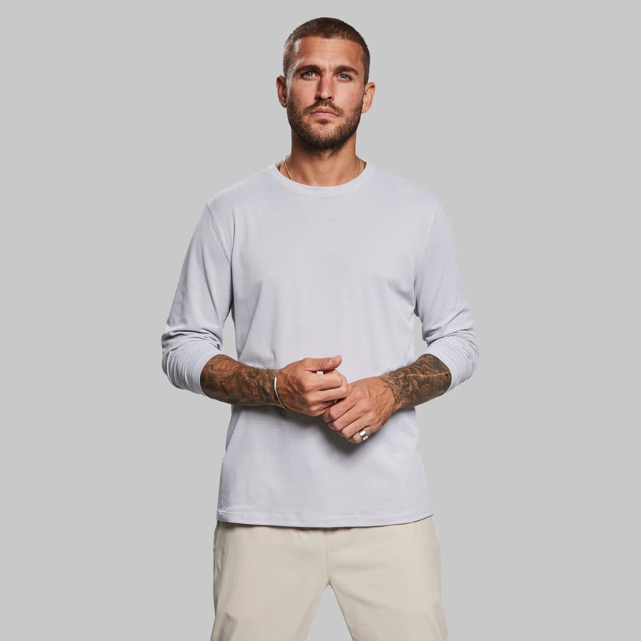 Graphene T Shirt. Long Sleeve White edition - XNAUWBI