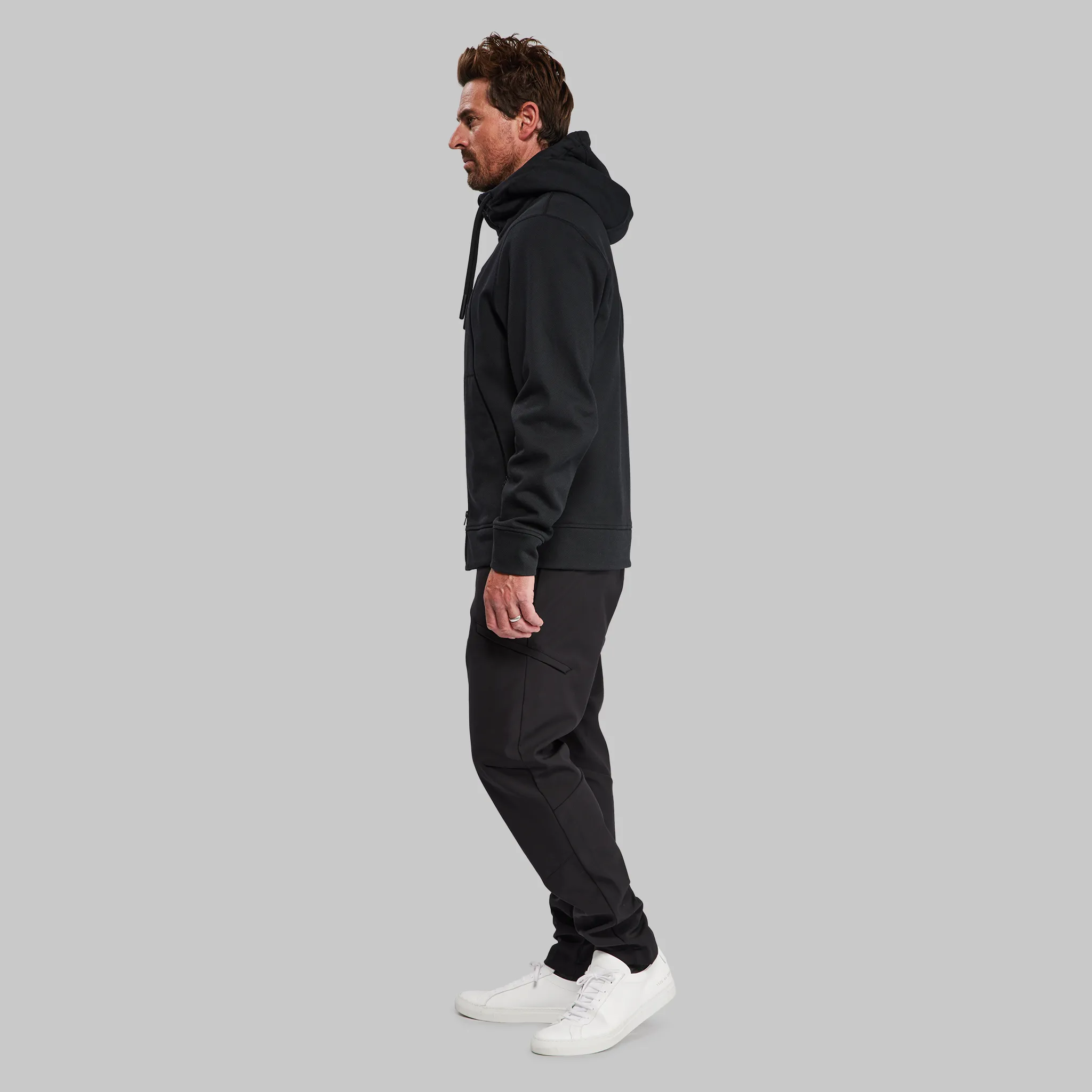 100 Year Zip Through Hoodie. Black edition - XNAUWBI