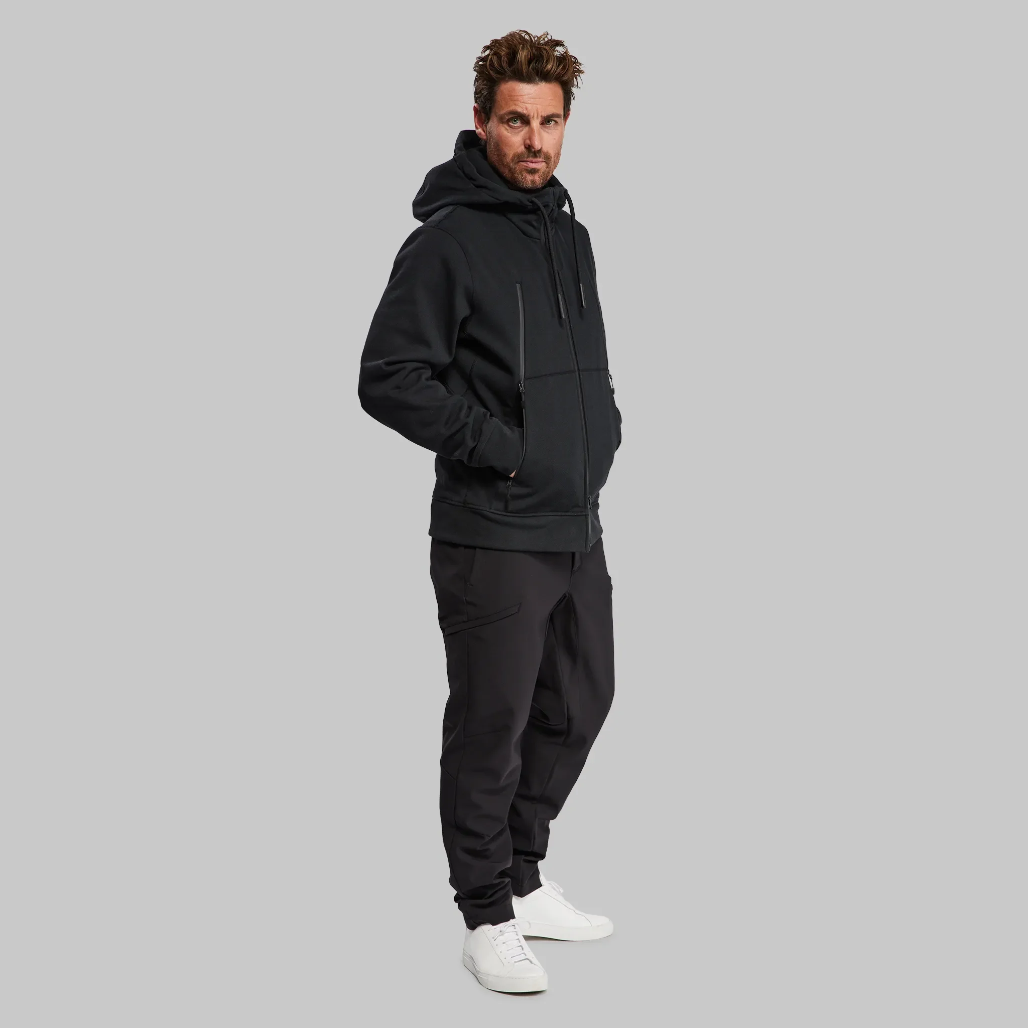 100 Year Zip Through Hoodie. Black edition - XNAUWBI
