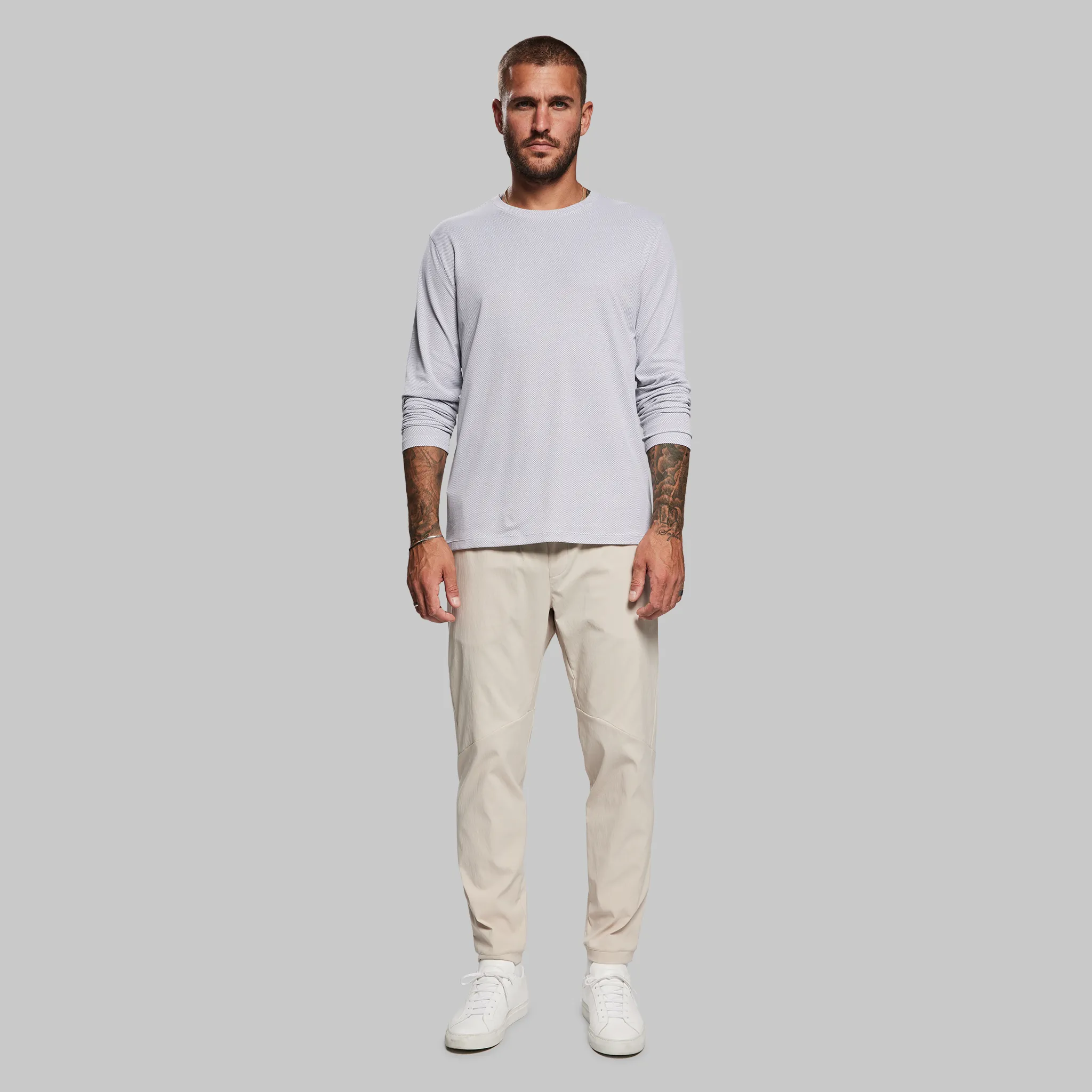 Graphene T Shirt. Long Sleeve White edition - XNAUWBI