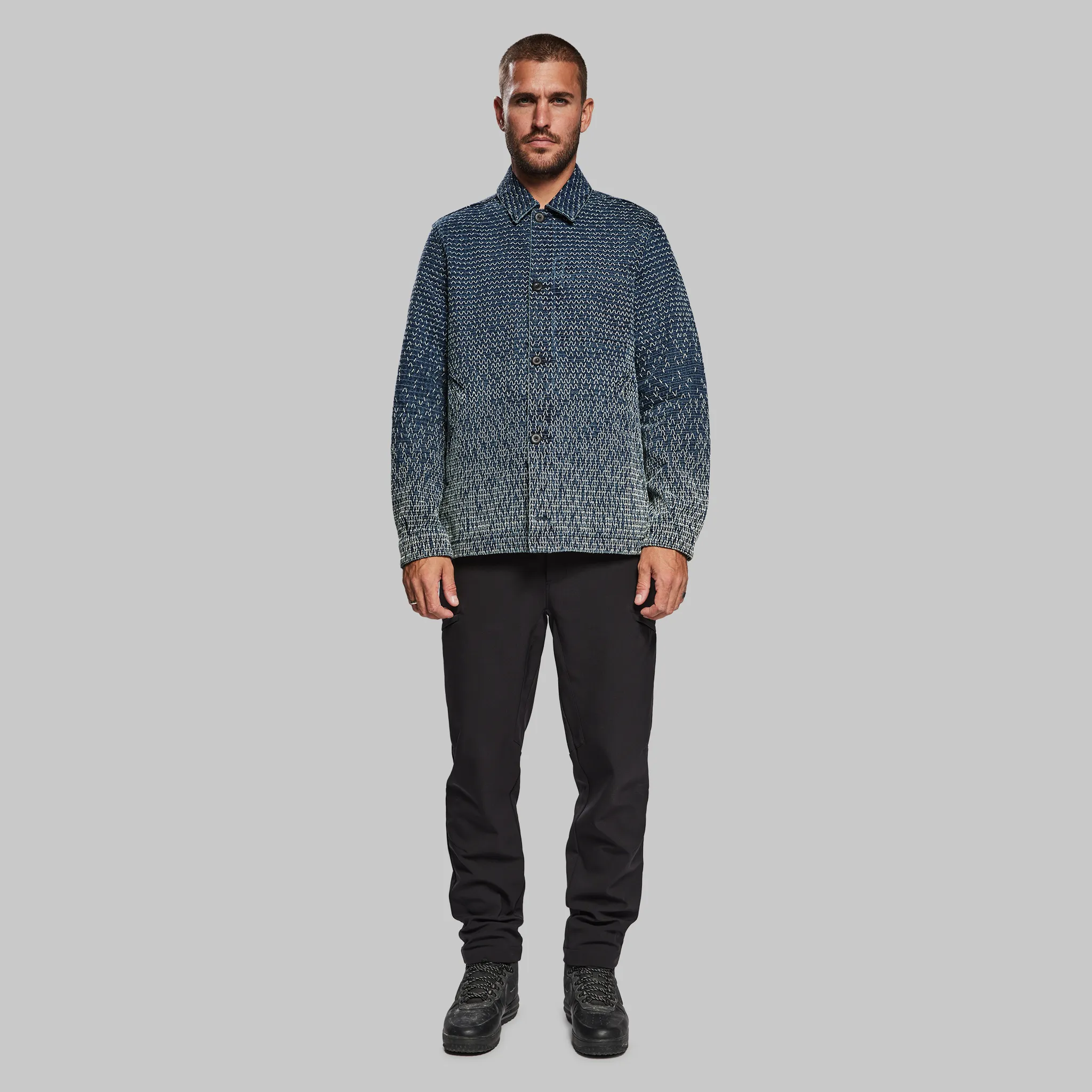 Sashiko Chore Jacket. Blue edition - XNAUWBI