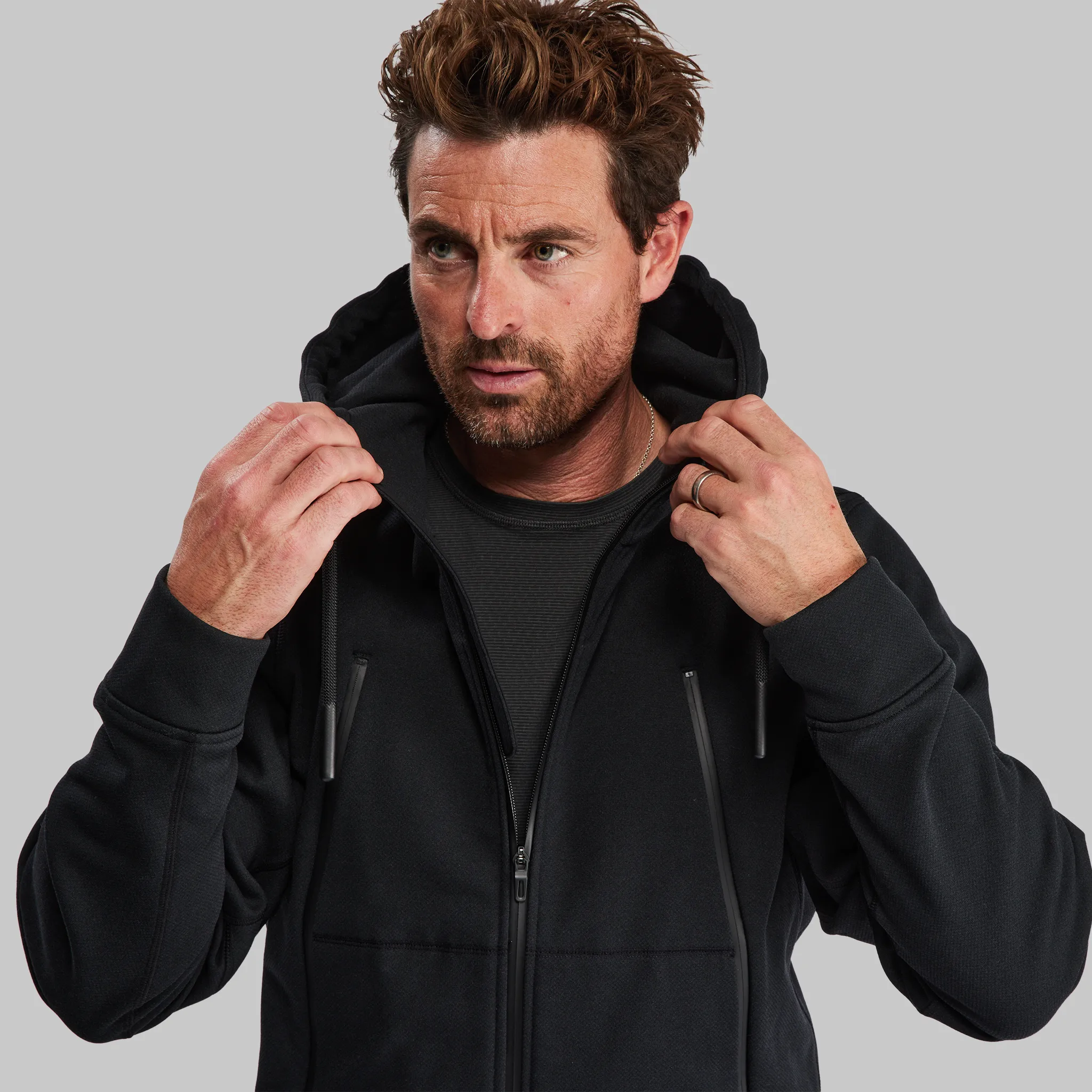 100 Year Zip Through Hoodie. Black edition - XNAUWBI