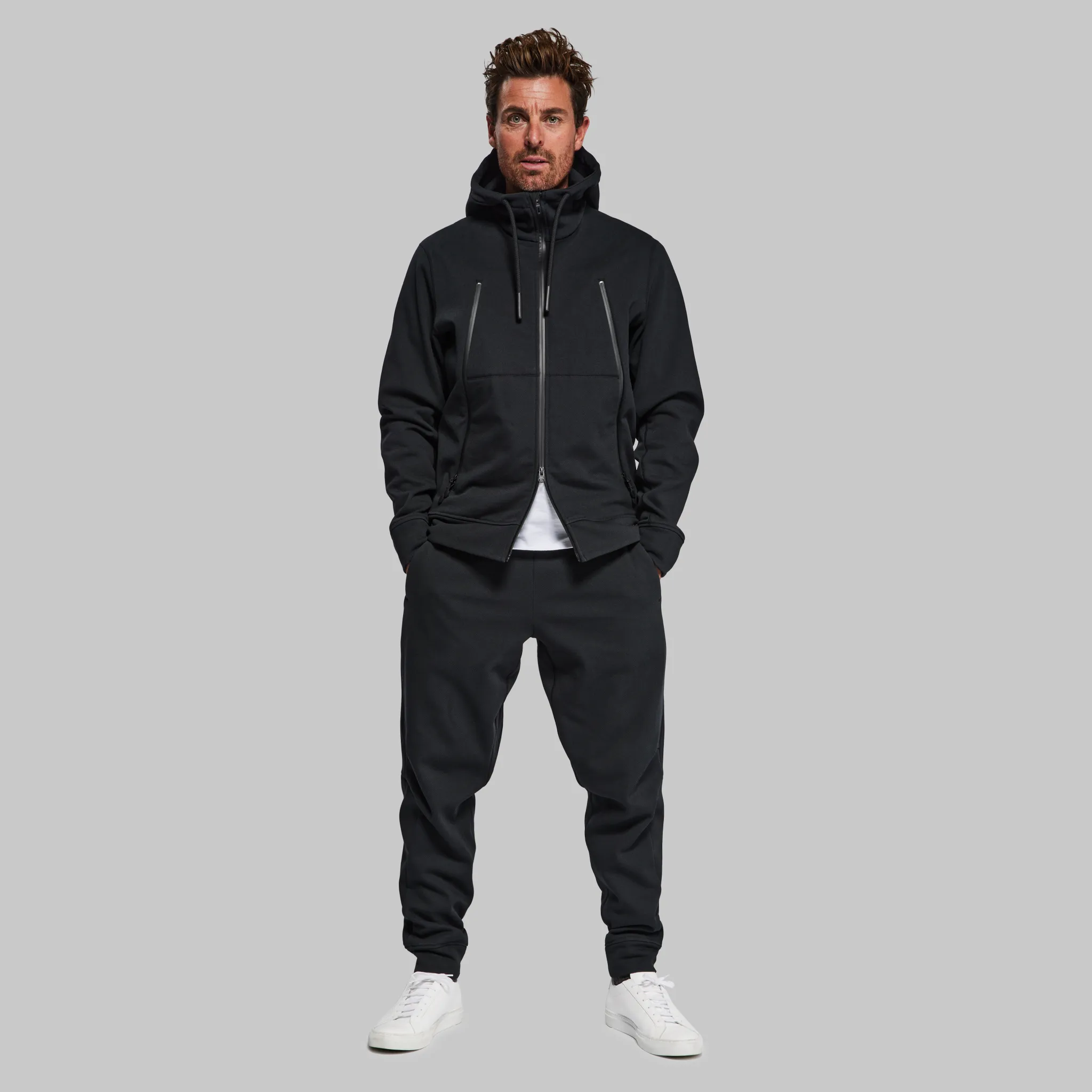 100 Year Zip Through Hoodie. Black edition - XNAUWBI