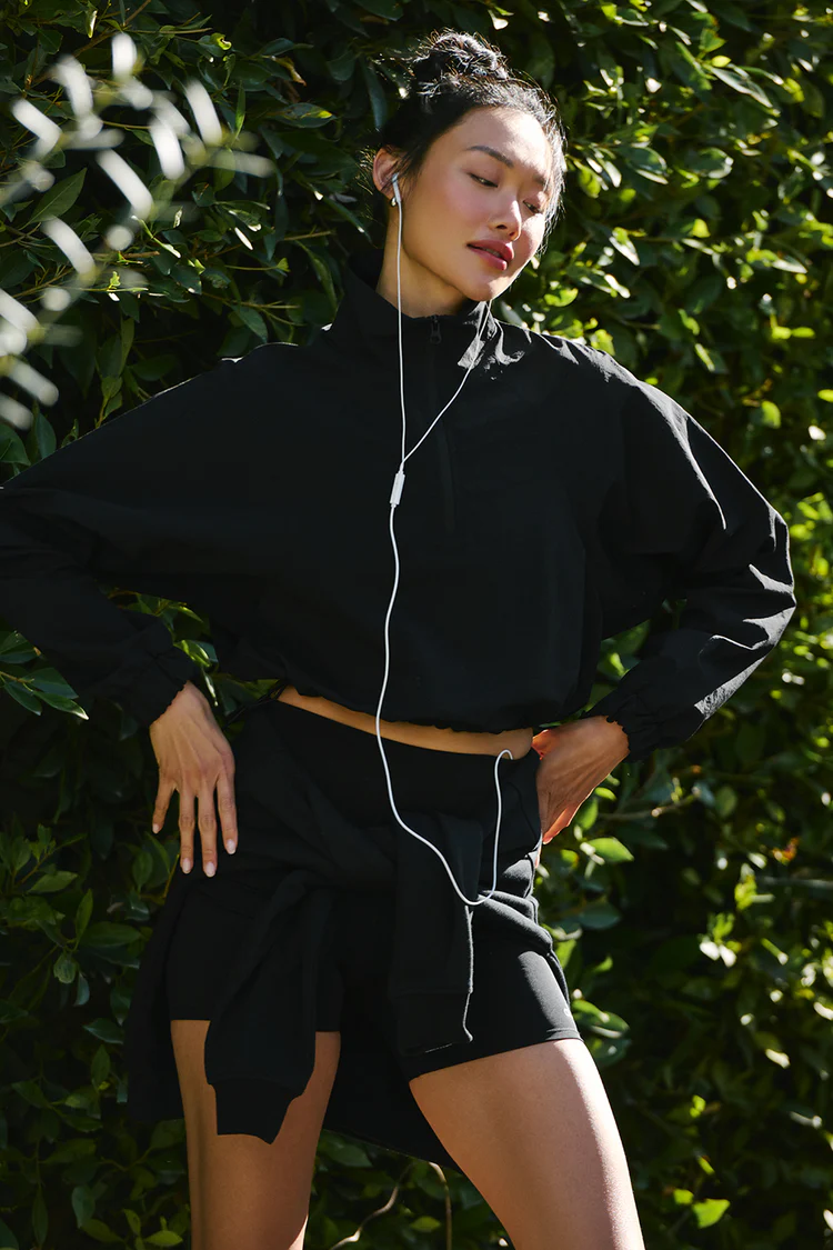 Cropped 1/4 Zip Alumni Pullover - XNAUWBI