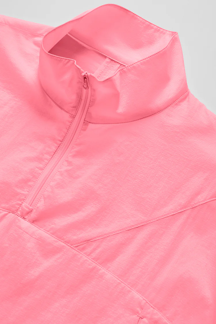 Cropped 1/4 Zip Aerial Pullover - XNAUWBI