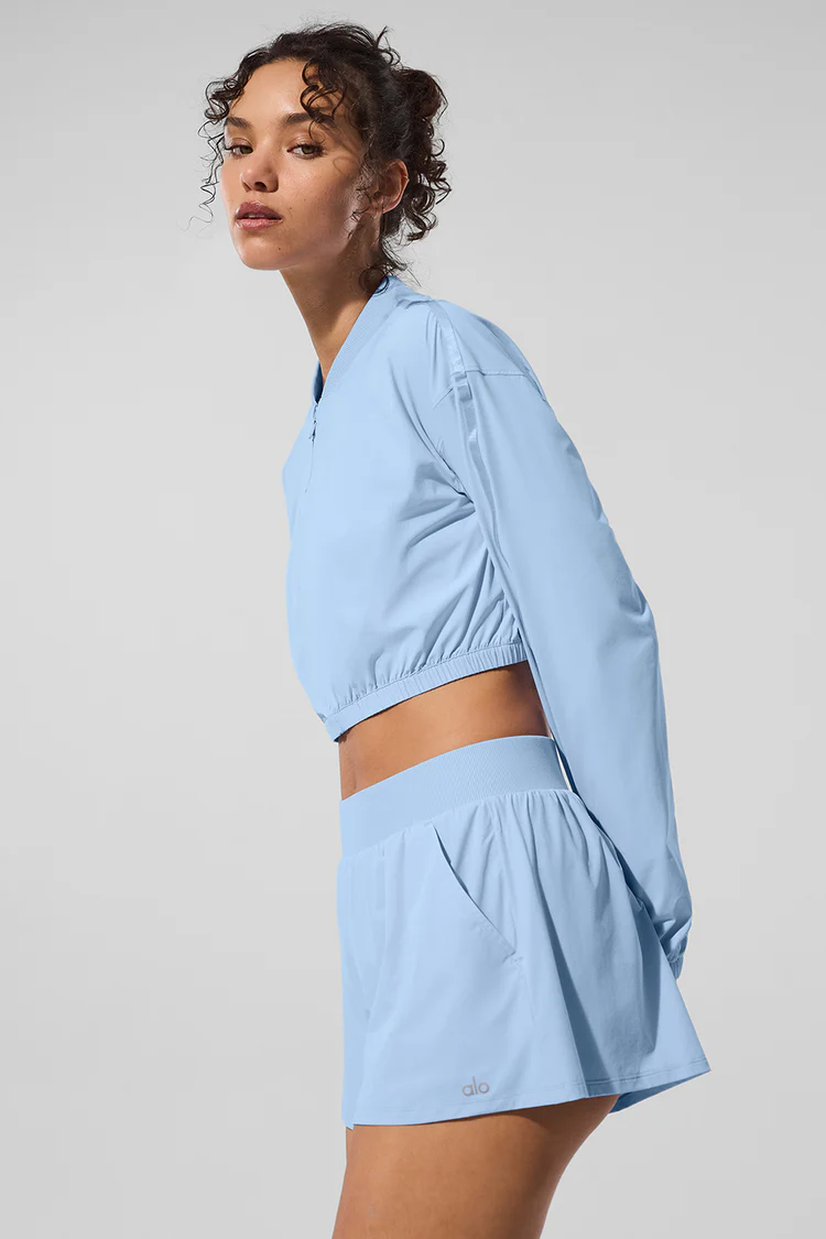 Cropped Breezy Full-Zip Cover Up - XNAUWBI