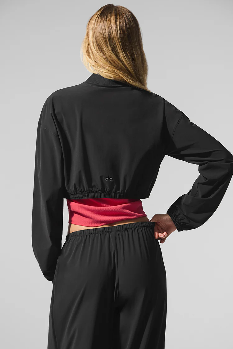 Cropped Breezy Full-Zip Cover Up - XNAUWBI