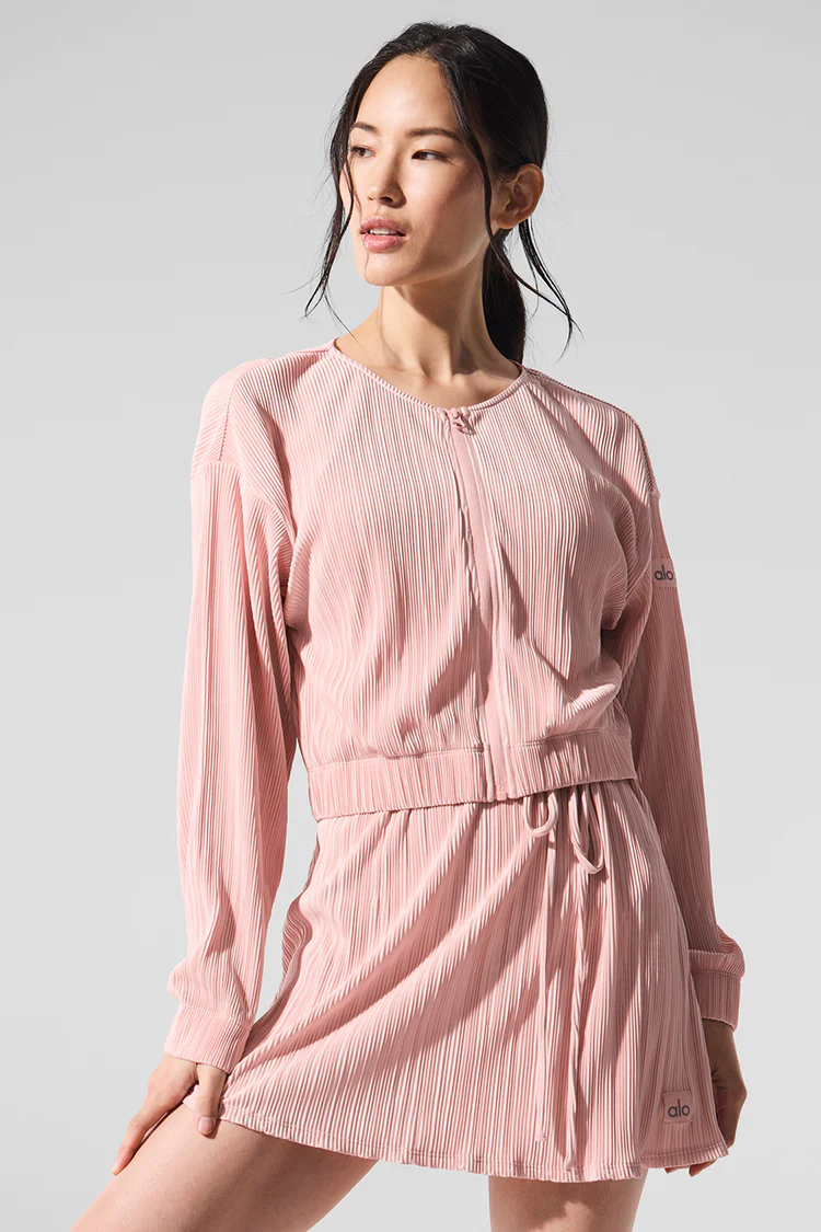 Cropped Micro Plisse Jacket - XNAUWBI