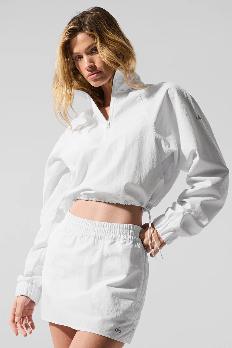 Cropped 1/4 Zip Alumni Pullover - XNAUWBI